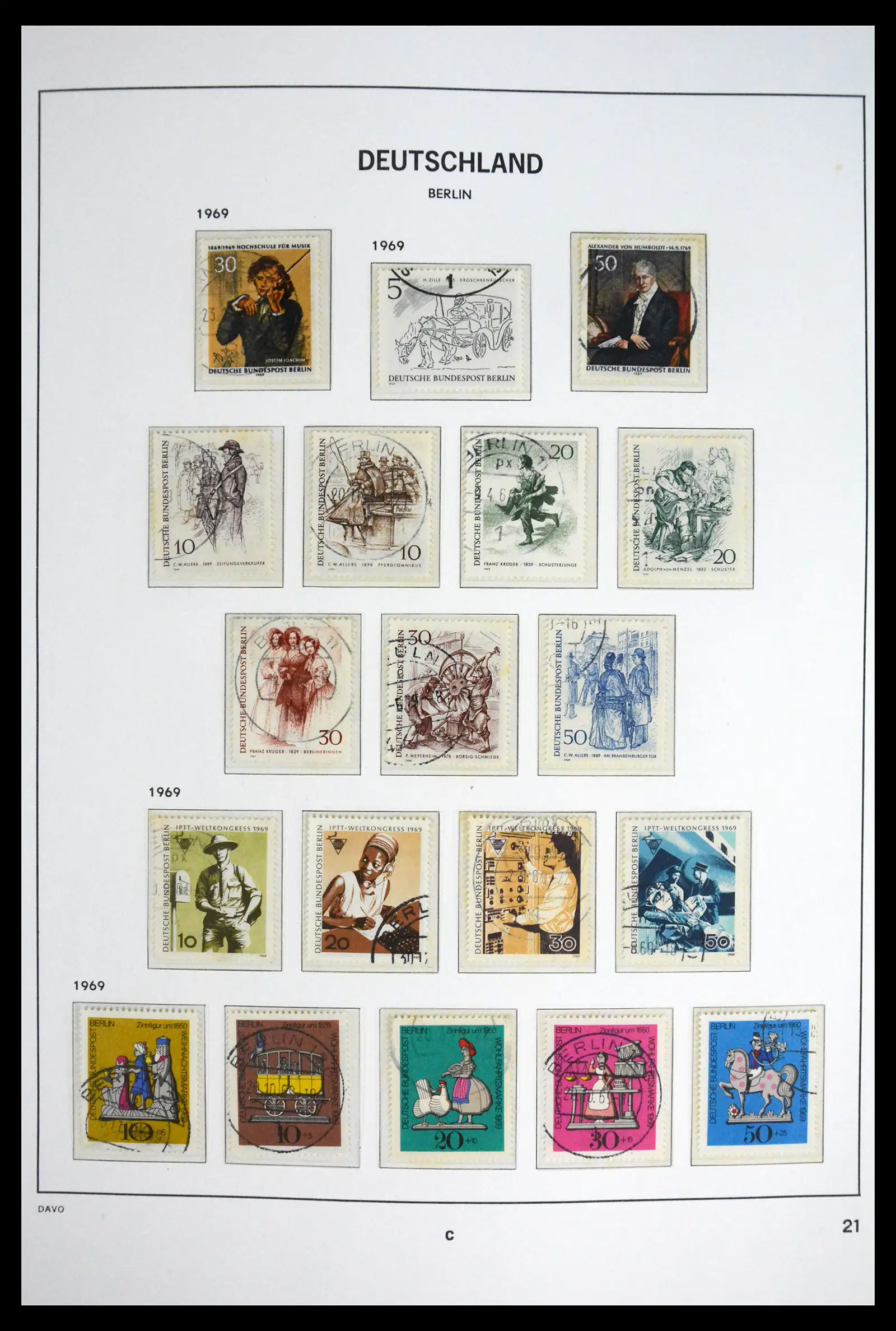 41848 0022 - Postzegelverzameling 41848 Berlijn compleet gebruikt 1948-1990.