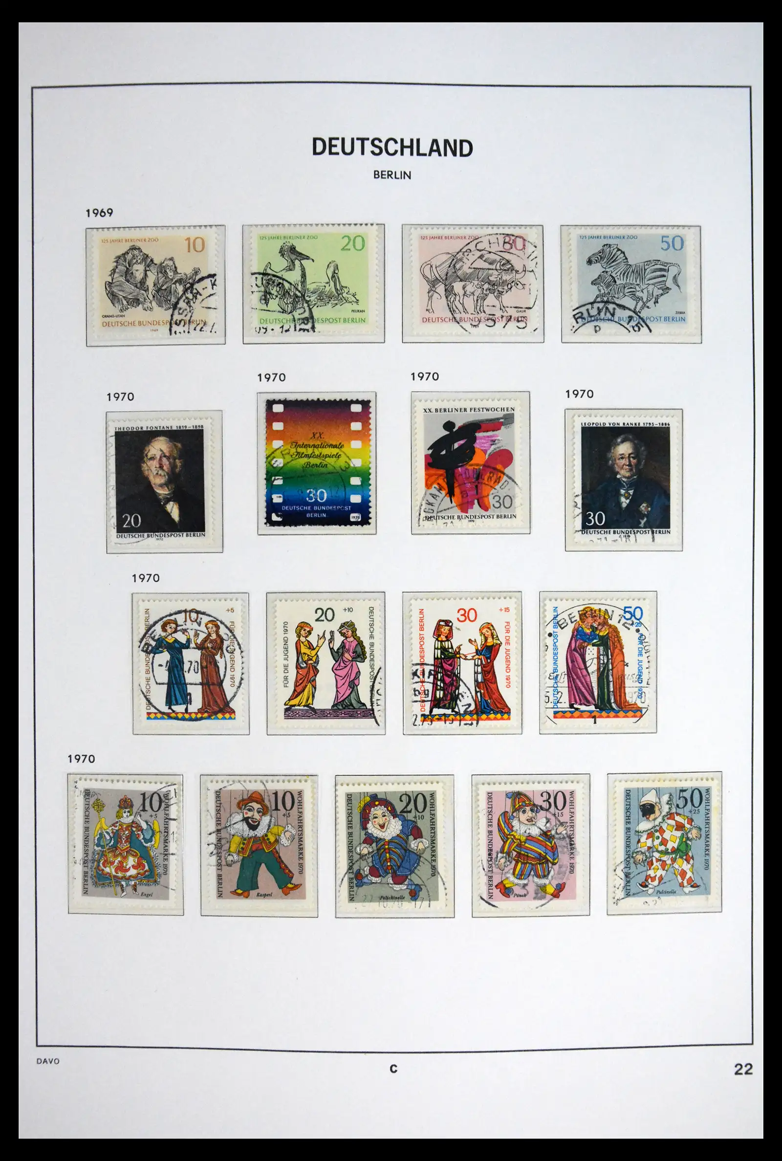 41848 0023 - Postzegelverzameling 41848 Berlijn compleet gebruikt 1948-1990.