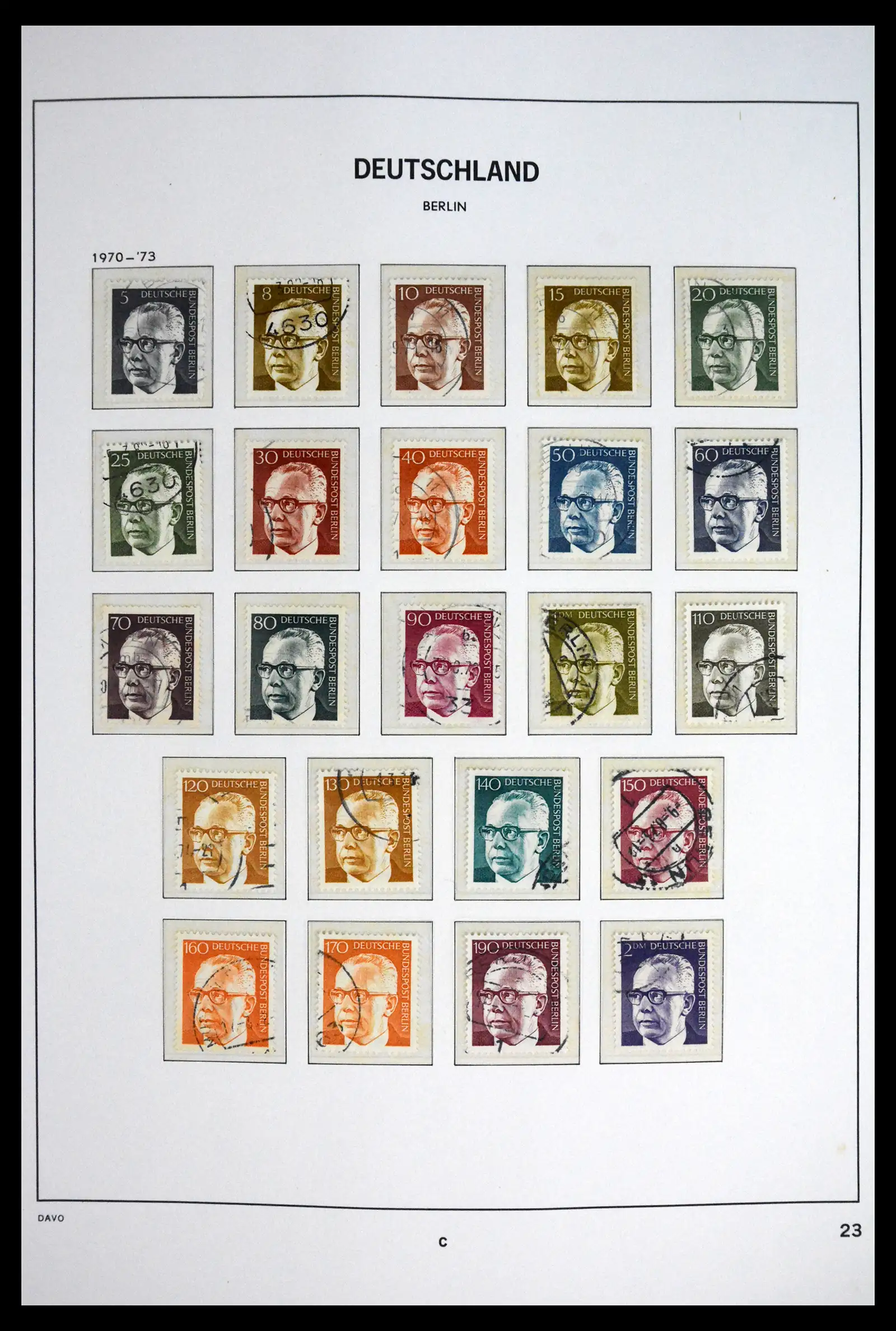 41848 0024 - Postzegelverzameling 41848 Berlijn compleet gebruikt 1948-1990.