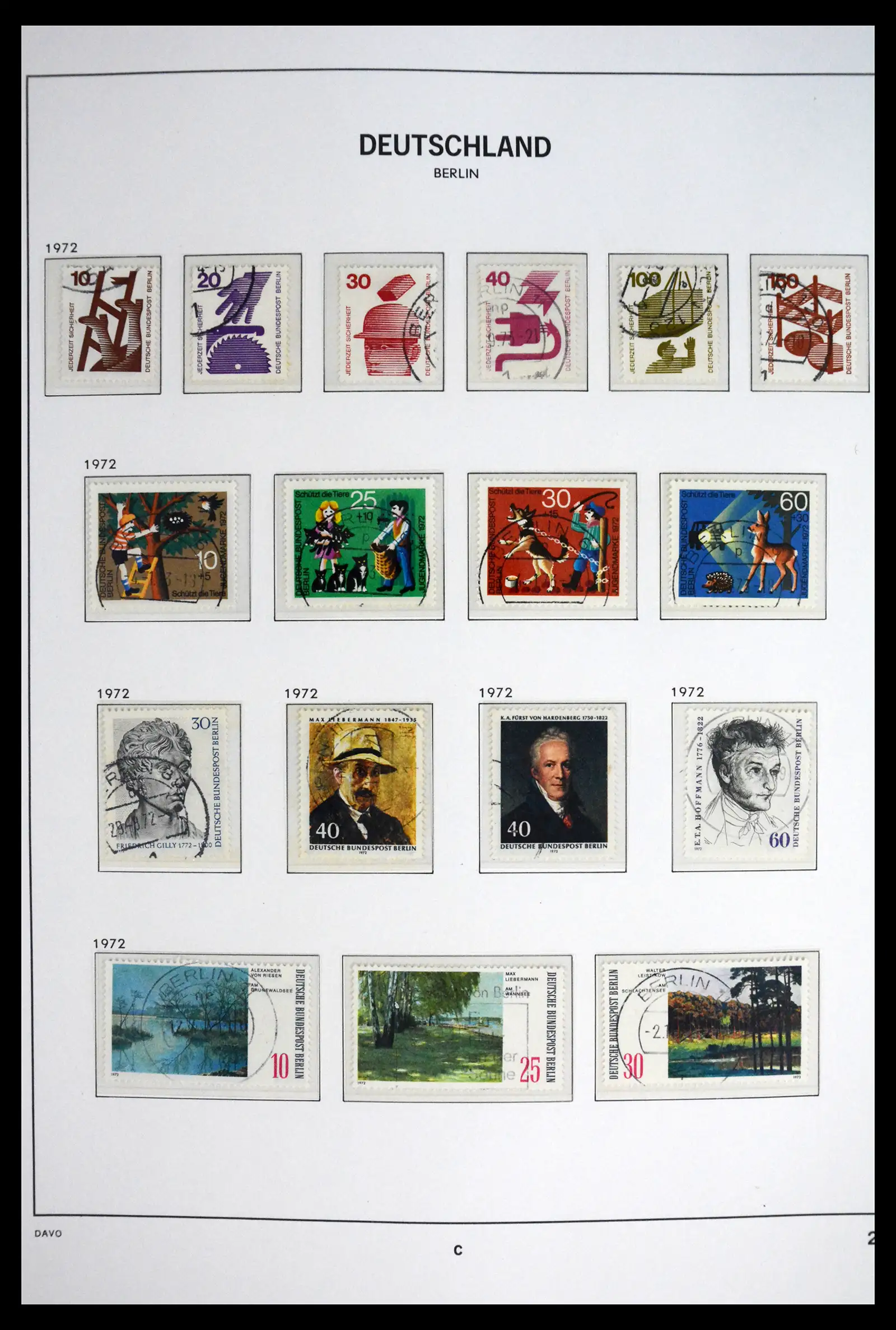 41848 0028 - Postzegelverzameling 41848 Berlijn compleet gebruikt 1948-1990.