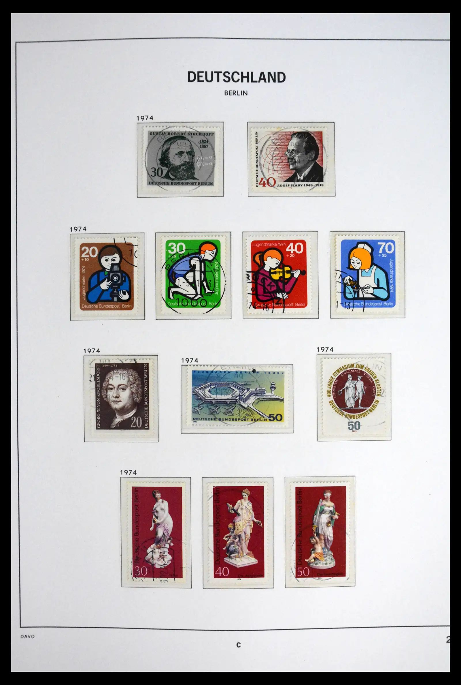 41848 0032 - Postzegelverzameling 41848 Berlijn compleet gebruikt 1948-1990.