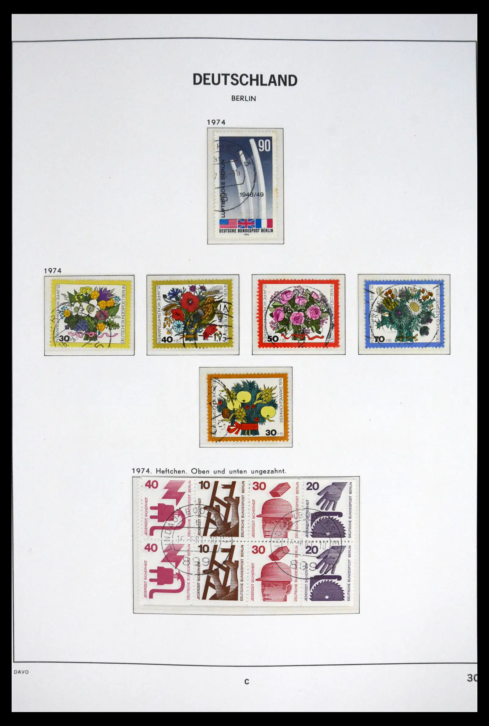 41848 0033 - Postzegelverzameling 41848 Berlijn compleet gebruikt 1948-1990.