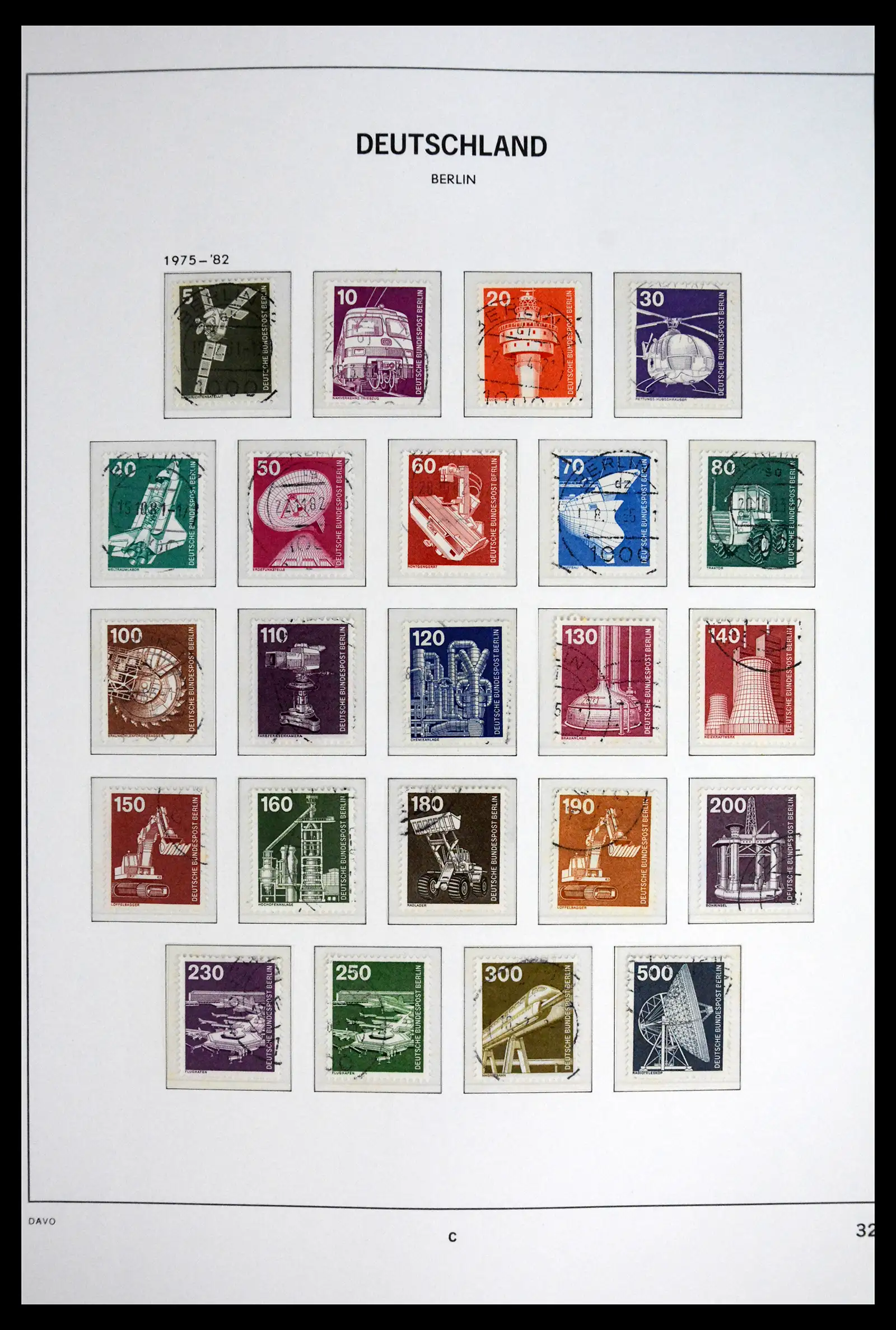 41848 0035 - Postzegelverzameling 41848 Berlijn compleet gebruikt 1948-1990.