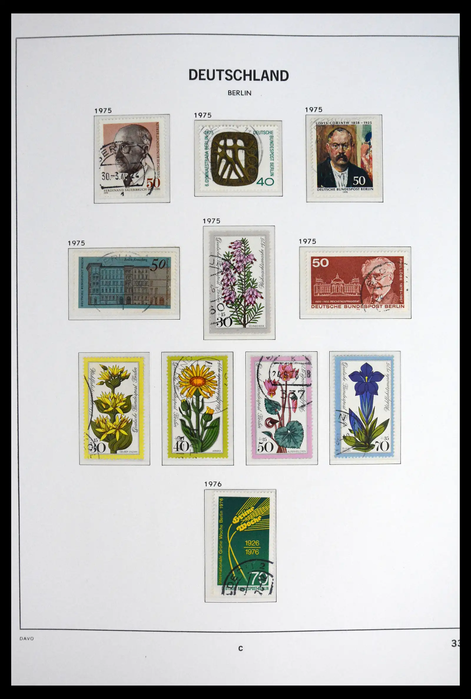 41848 0036 - Postzegelverzameling 41848 Berlijn compleet gebruikt 1948-1990.