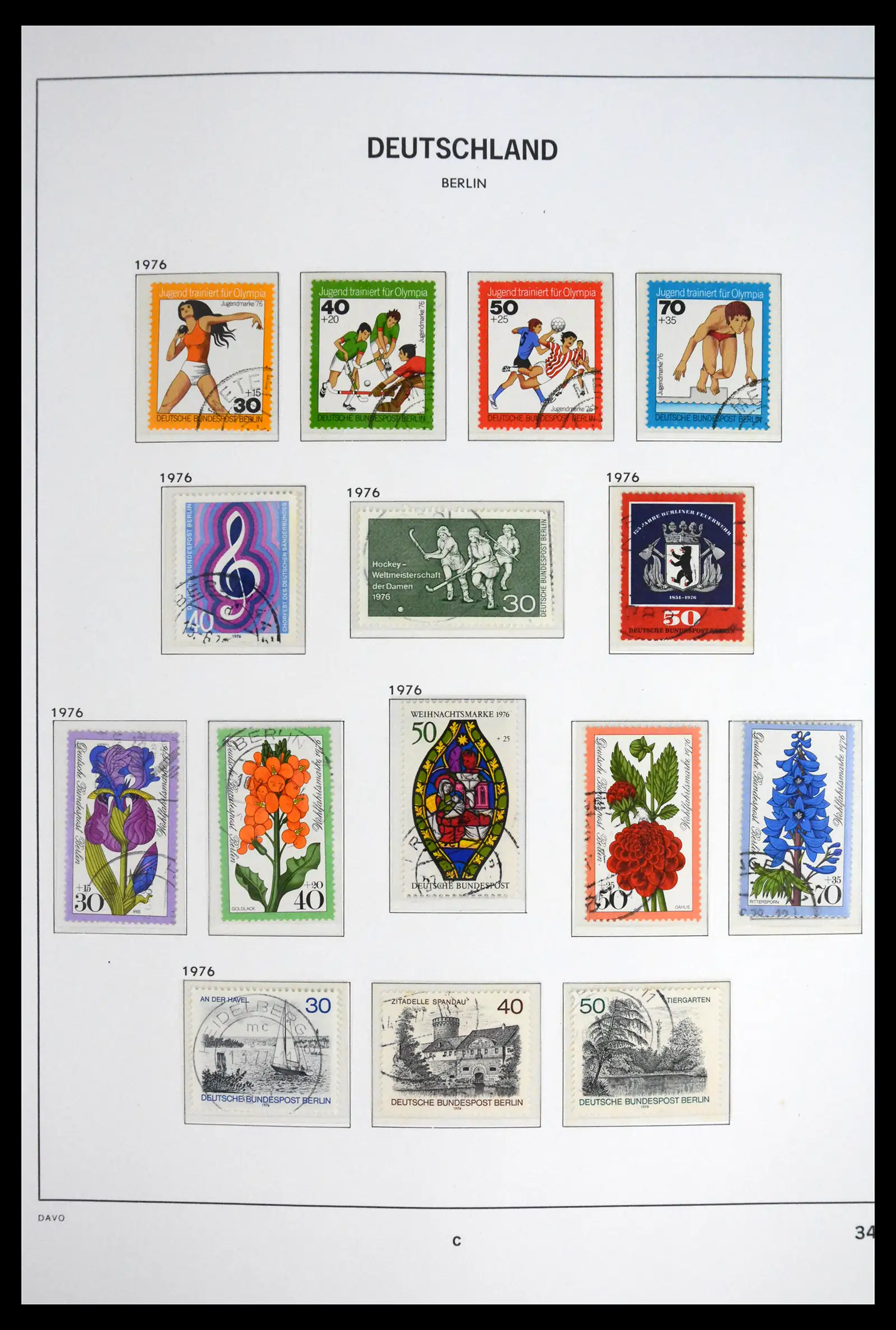 41848 0038 - Postzegelverzameling 41848 Berlijn compleet gebruikt 1948-1990.