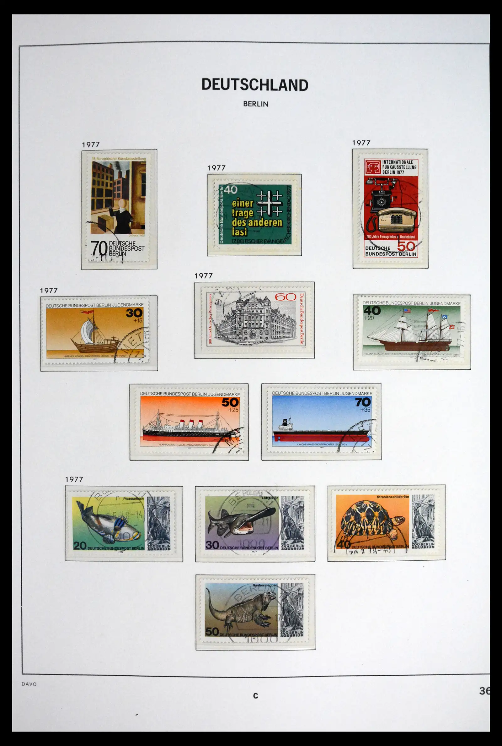 41848 0040 - Postzegelverzameling 41848 Berlijn compleet gebruikt 1948-1990.