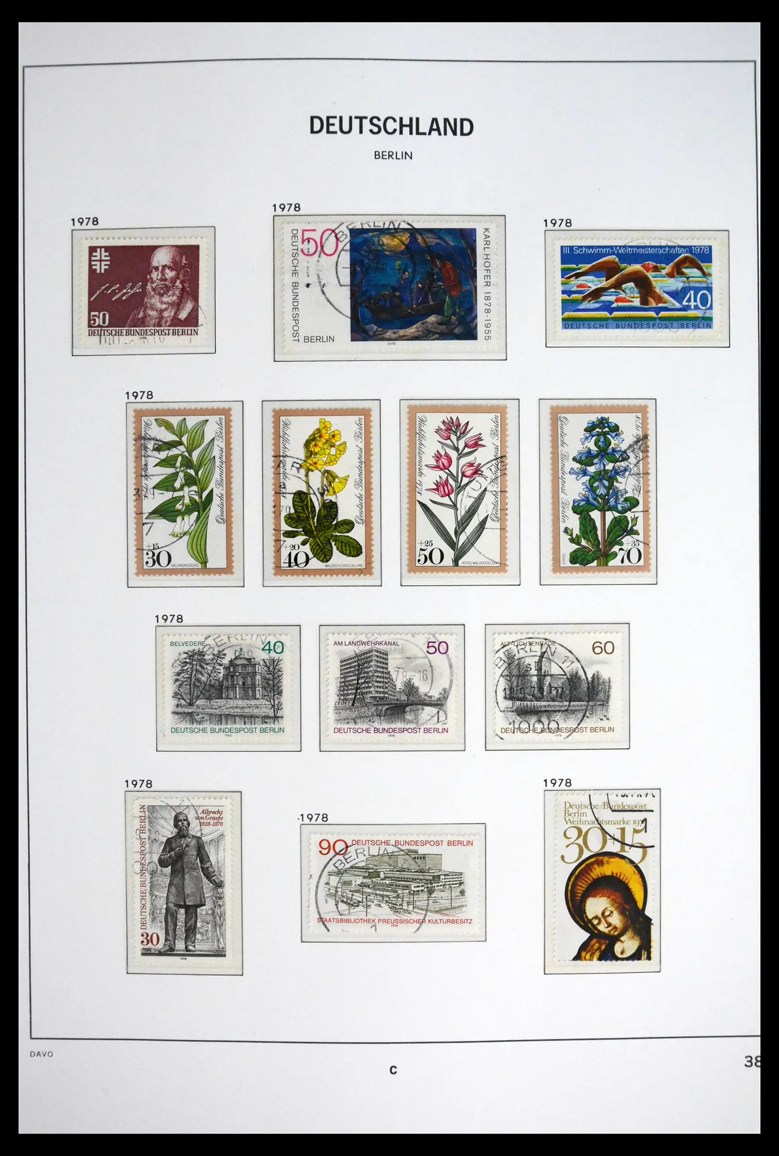 41848 0042 - Postzegelverzameling 41848 Berlijn compleet gebruikt 1948-1990.