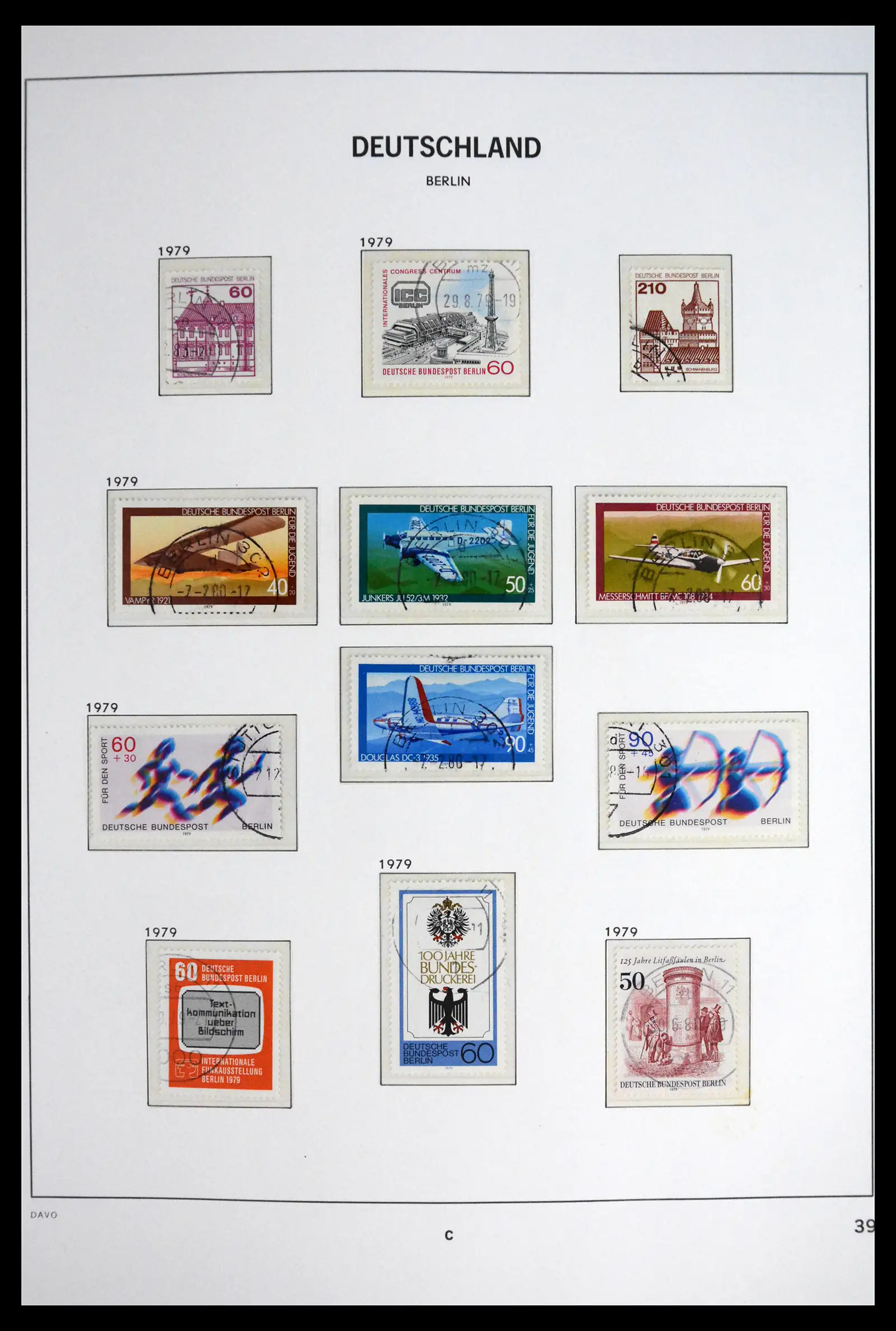 41848 0044 - Postzegelverzameling 41848 Berlijn compleet gebruikt 1948-1990.