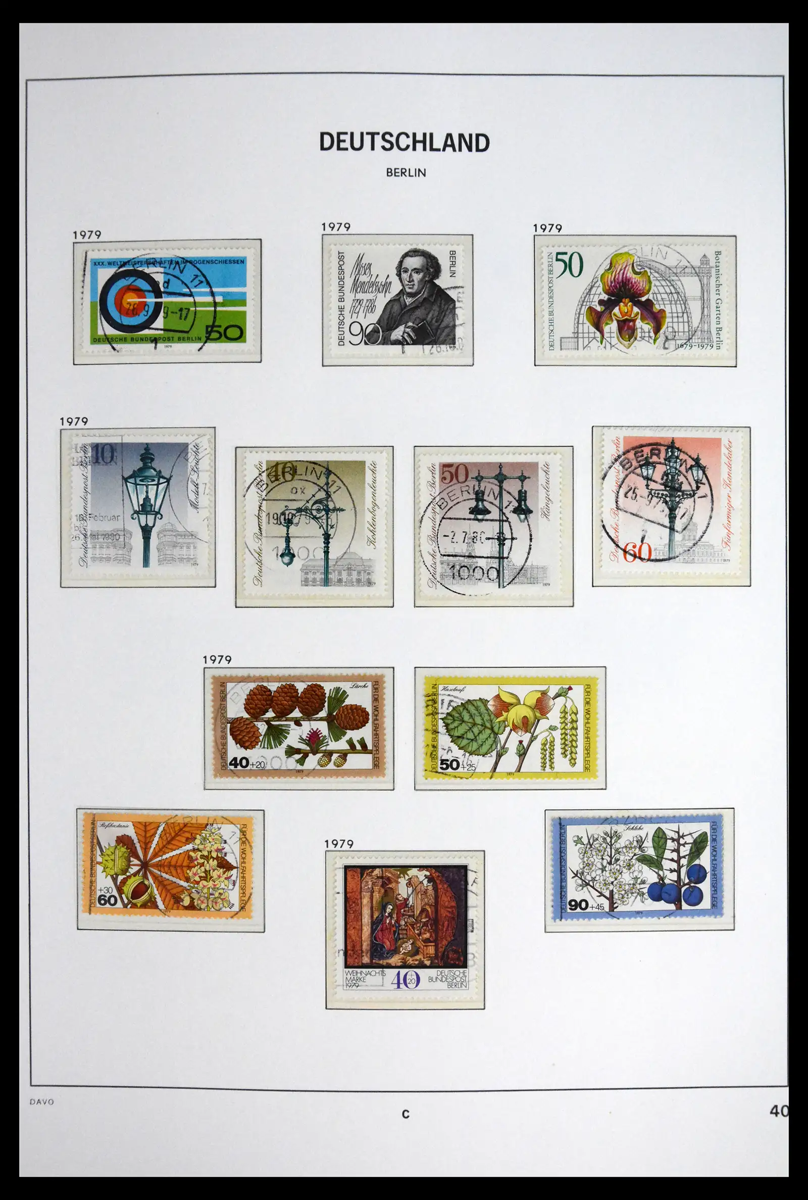 41848 0045 - Postzegelverzameling 41848 Berlijn compleet gebruikt 1948-1990.