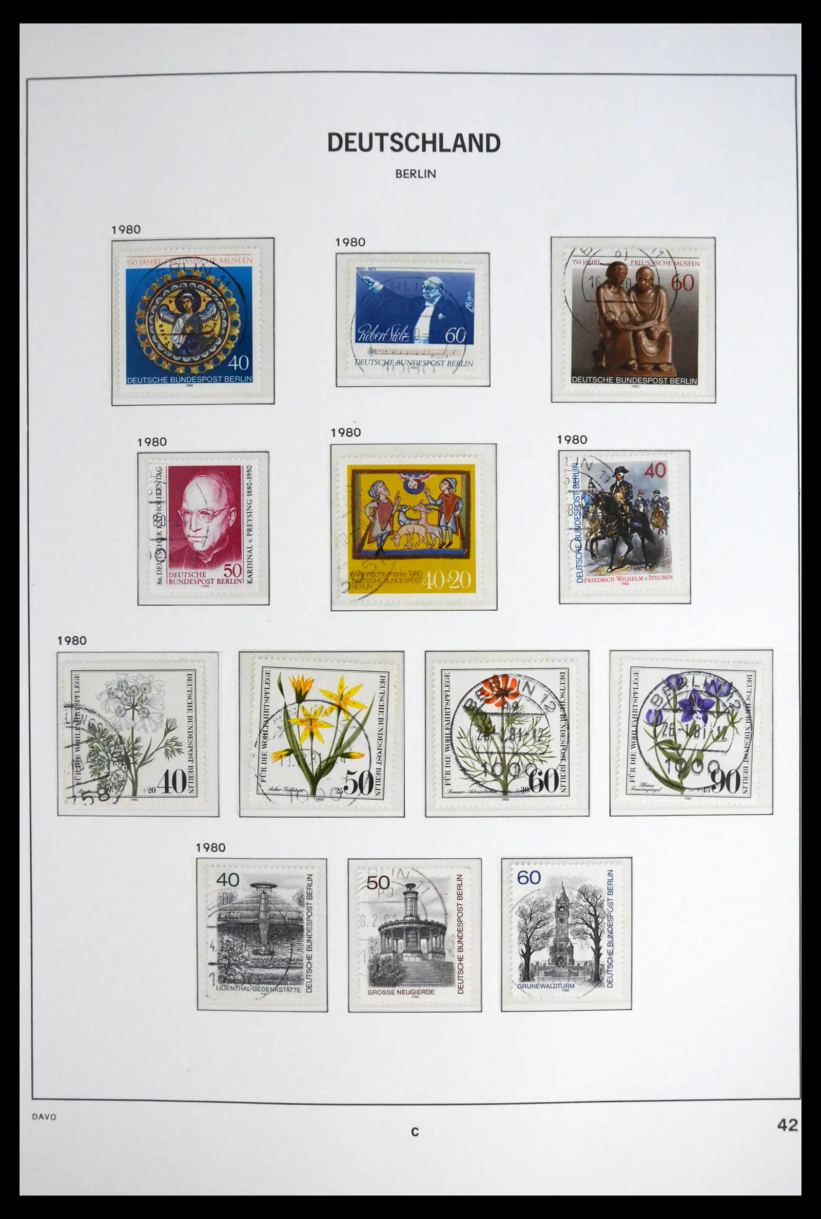 41848 0047 - Postzegelverzameling 41848 Berlijn compleet gebruikt 1948-1990.
