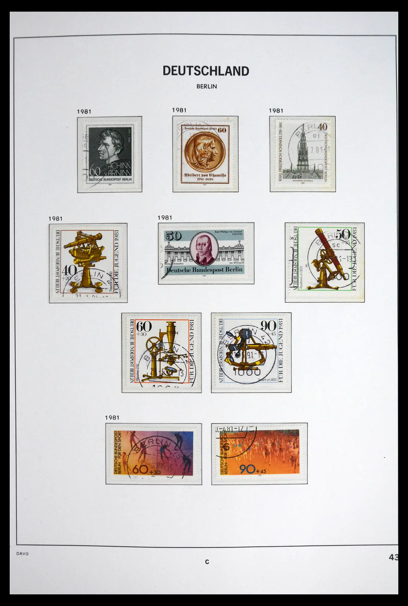 41848 0048 - Postzegelverzameling 41848 Berlijn compleet gebruikt 1948-1990.