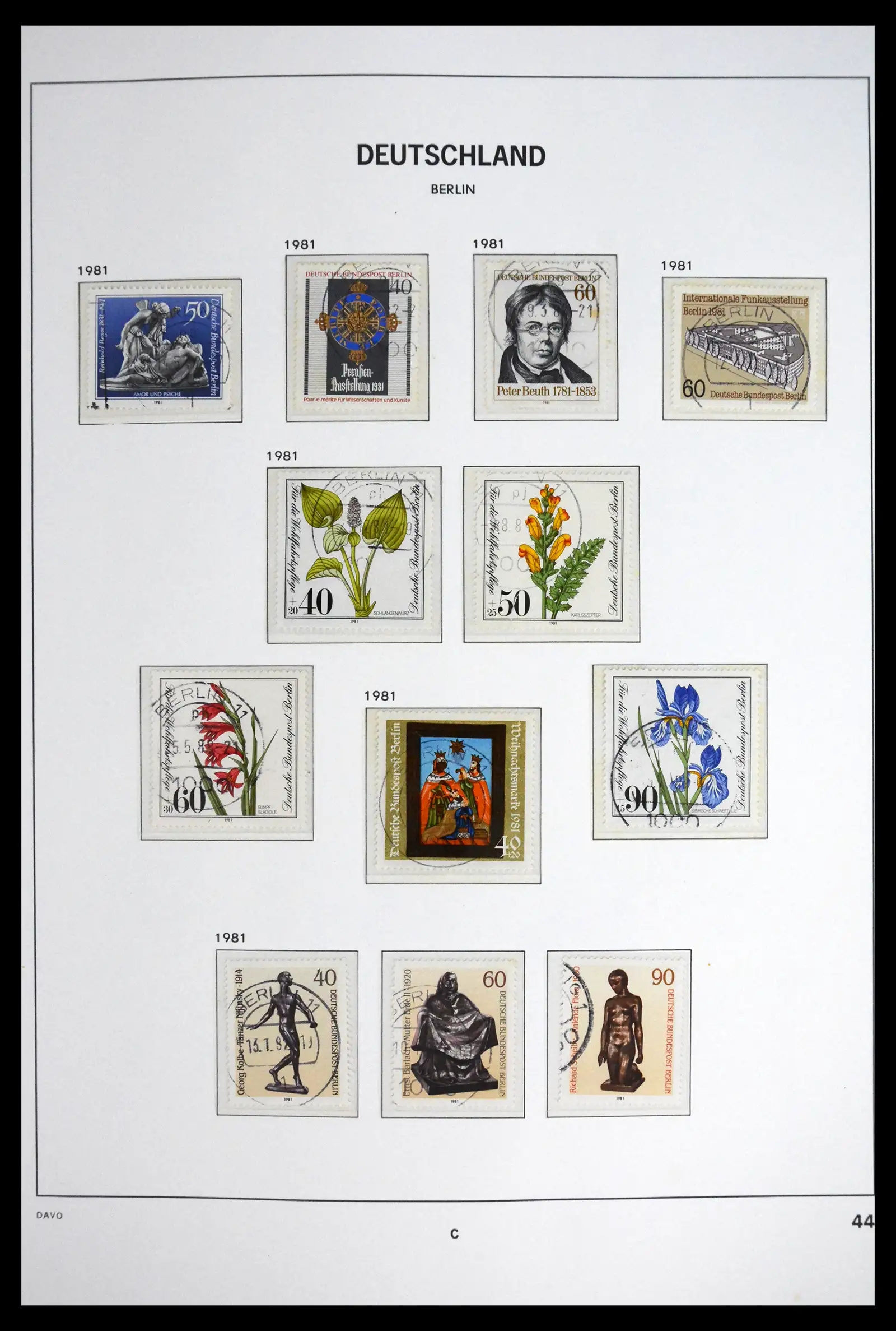 41848 0049 - Postzegelverzameling 41848 Berlijn compleet gebruikt 1948-1990.