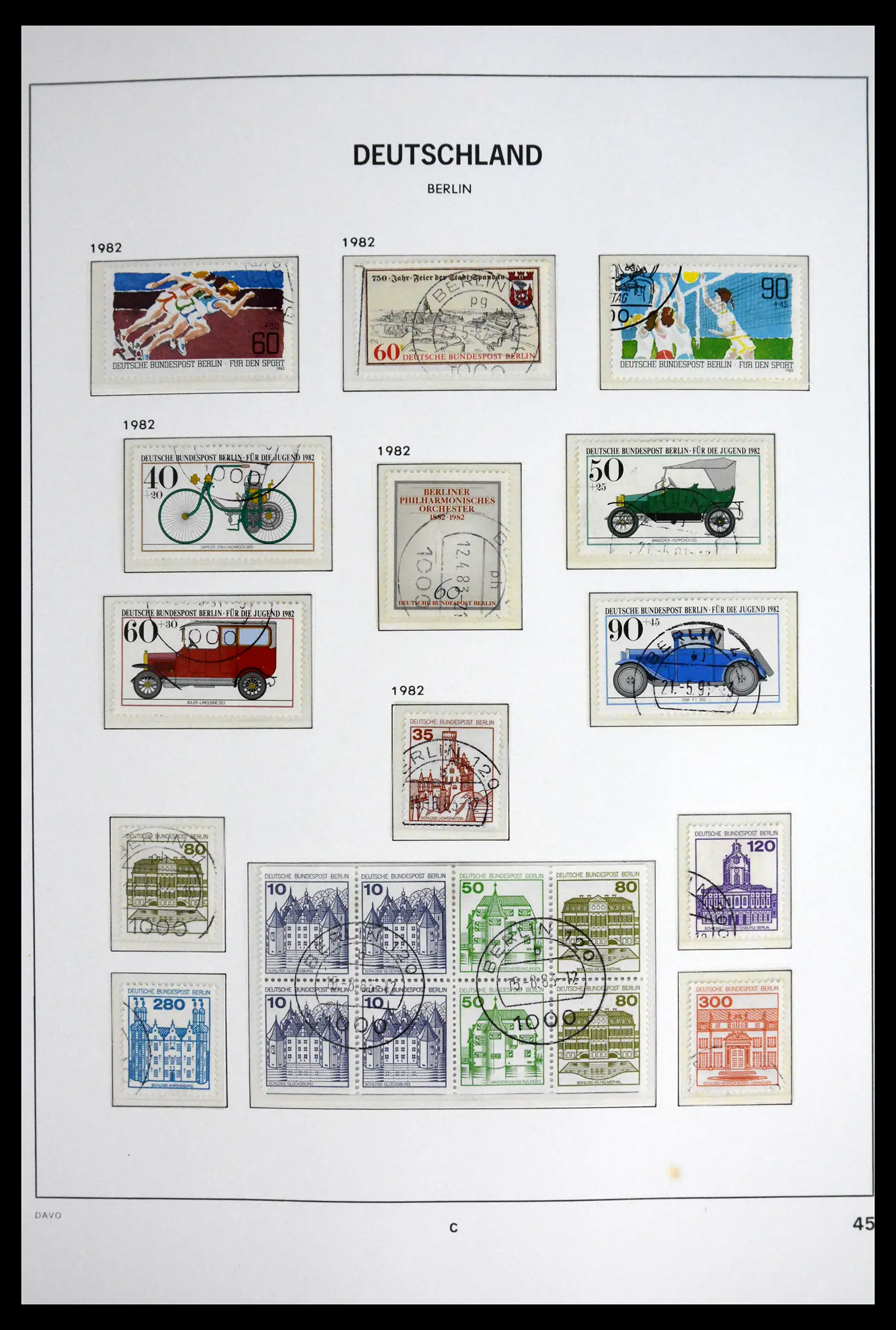 41848 0050 - Postzegelverzameling 41848 Berlijn compleet gebruikt 1948-1990.