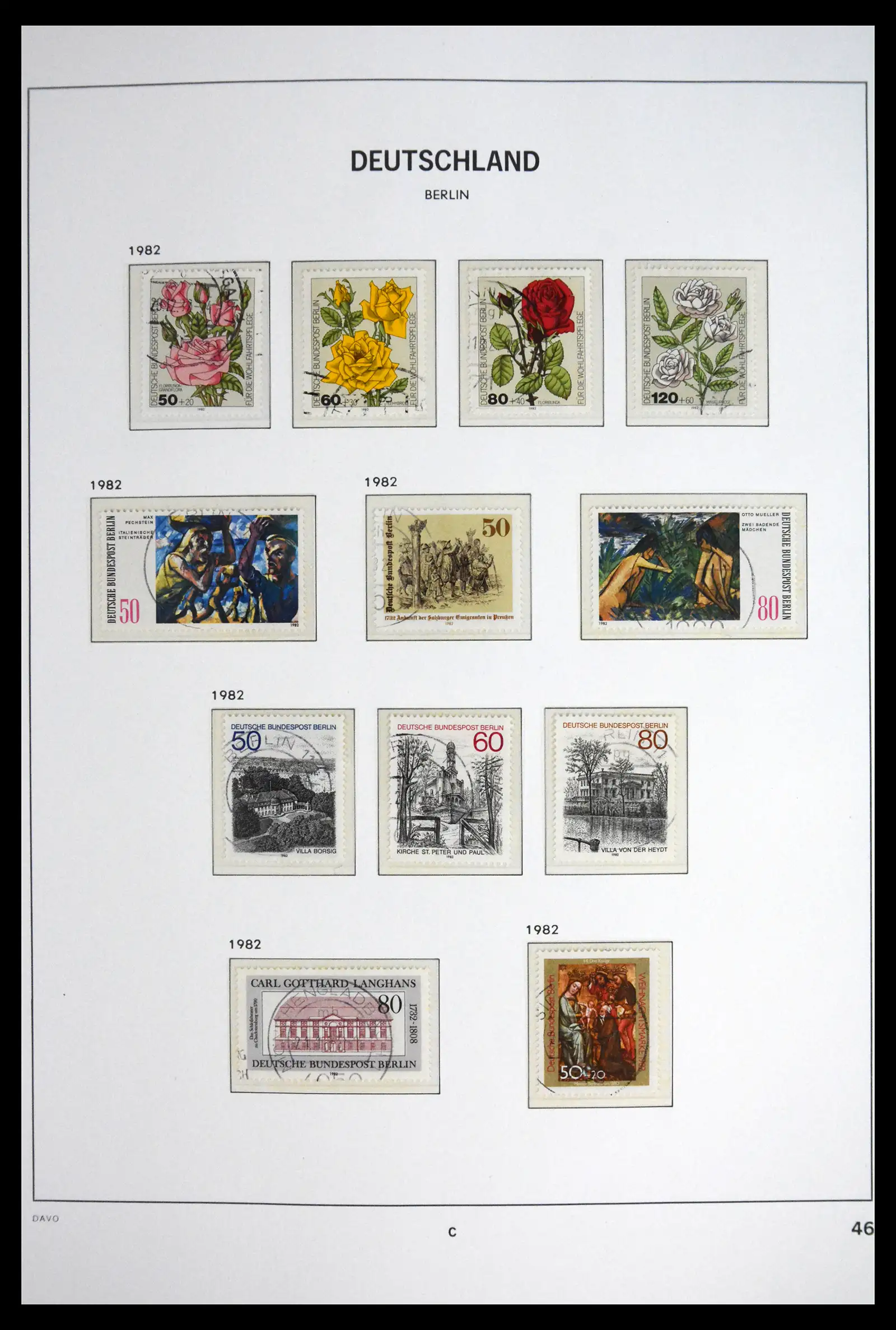 41848 0051 - Postzegelverzameling 41848 Berlijn compleet gebruikt 1948-1990.