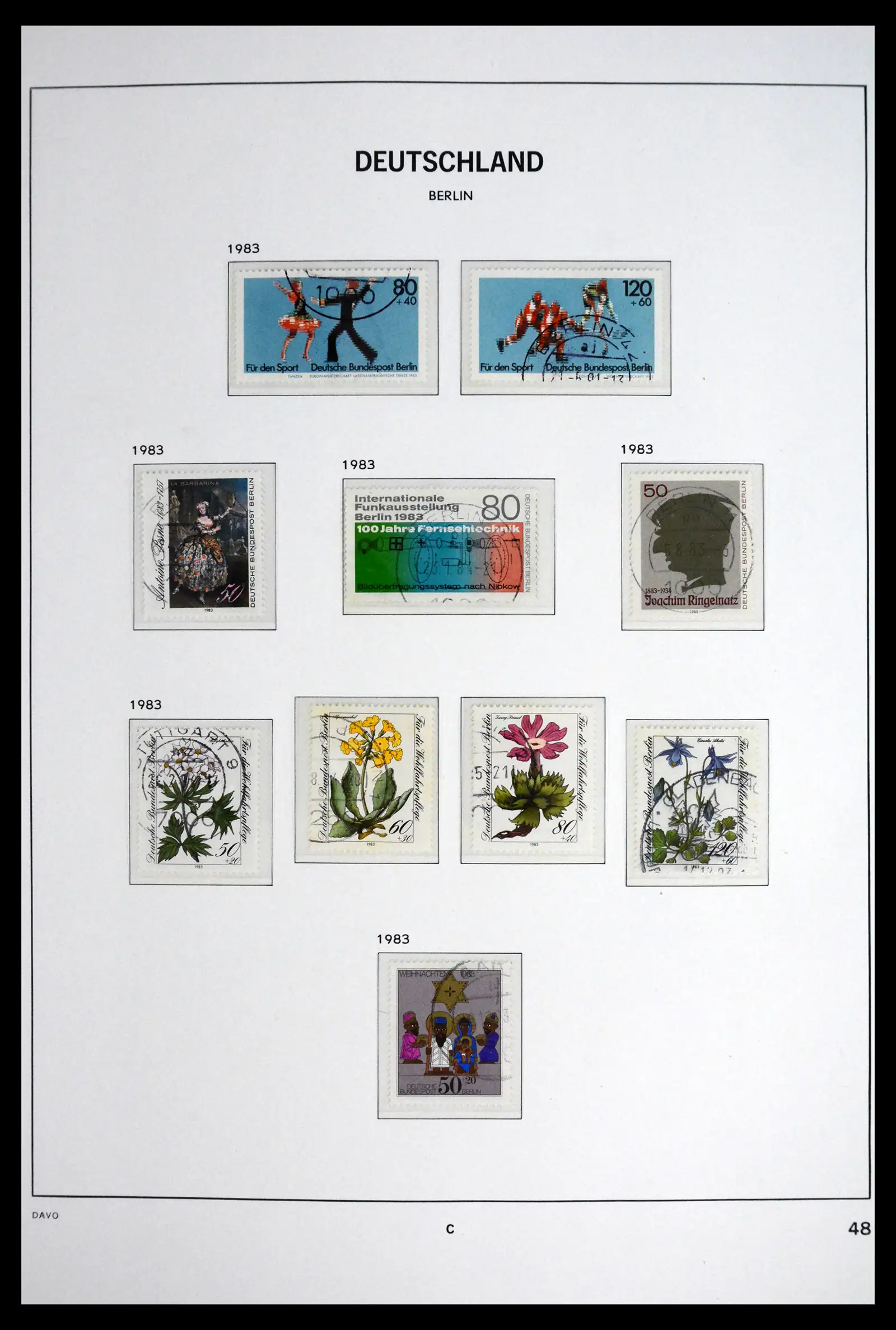 41848 0053 - Postzegelverzameling 41848 Berlijn compleet gebruikt 1948-1990.