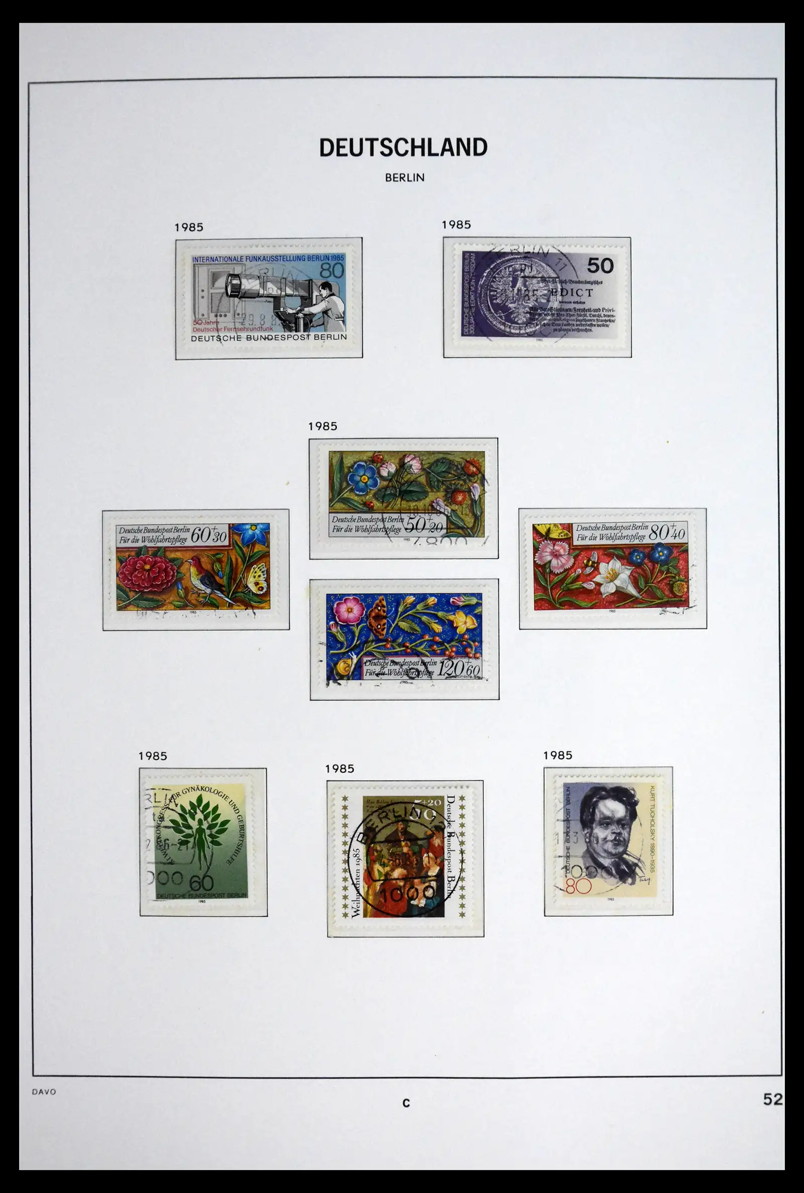 41848 0057 - Postzegelverzameling 41848 Berlijn compleet gebruikt 1948-1990.