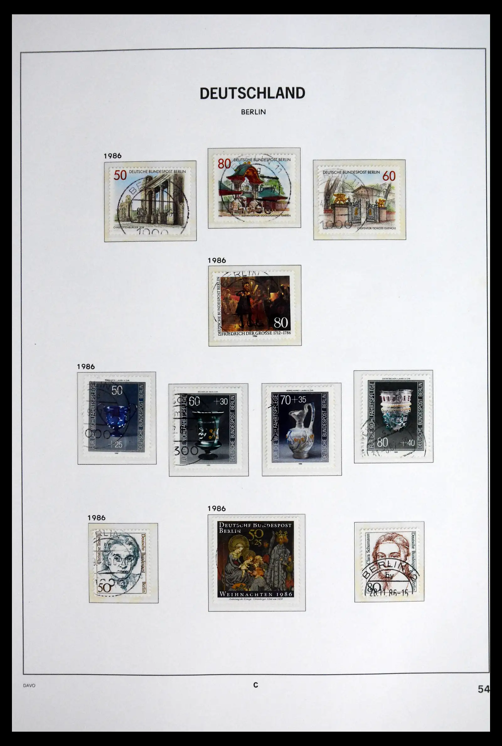 41848 0059 - Postzegelverzameling 41848 Berlijn compleet gebruikt 1948-1990.