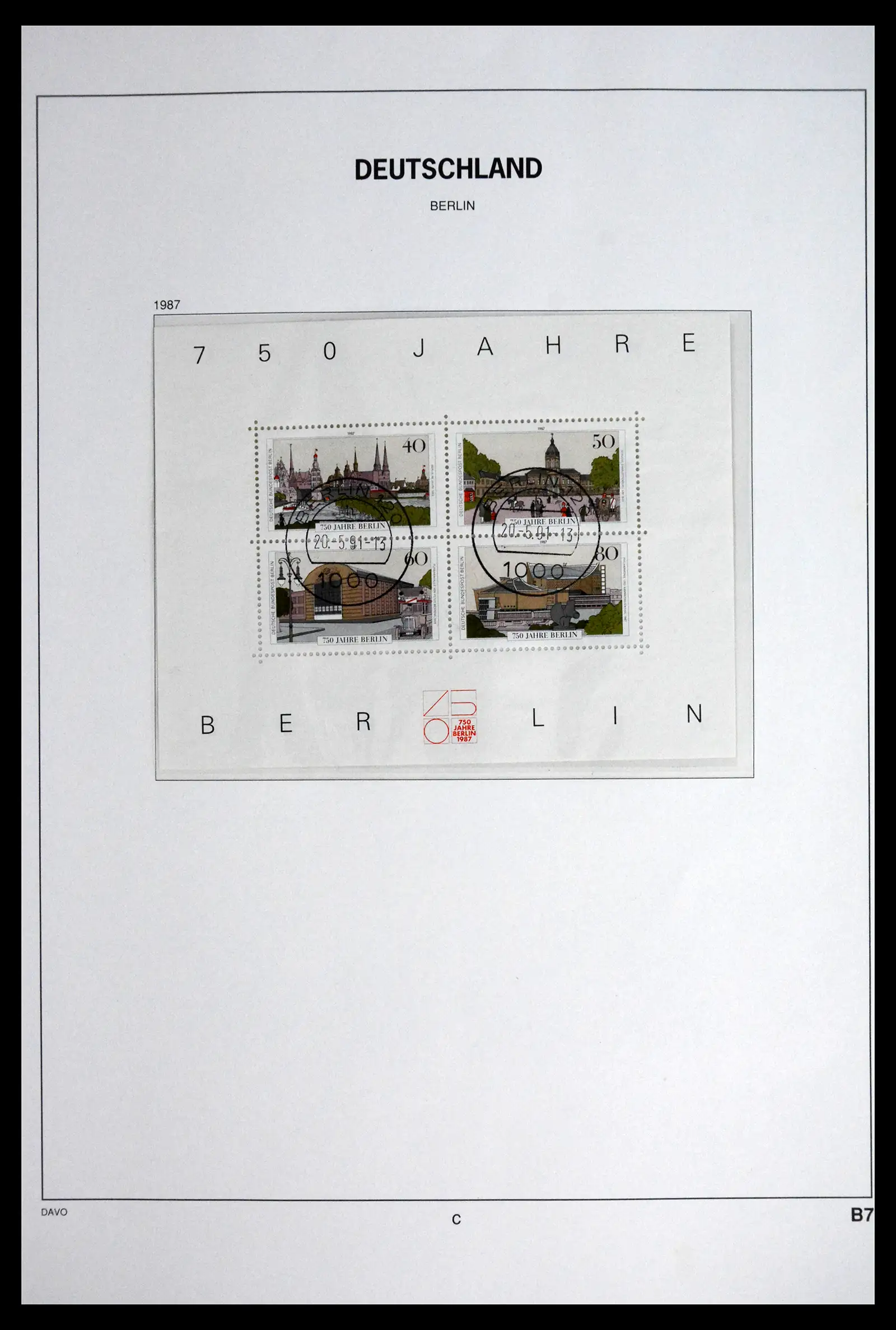 41848 0061 - Postzegelverzameling 41848 Berlijn compleet gebruikt 1948-1990.