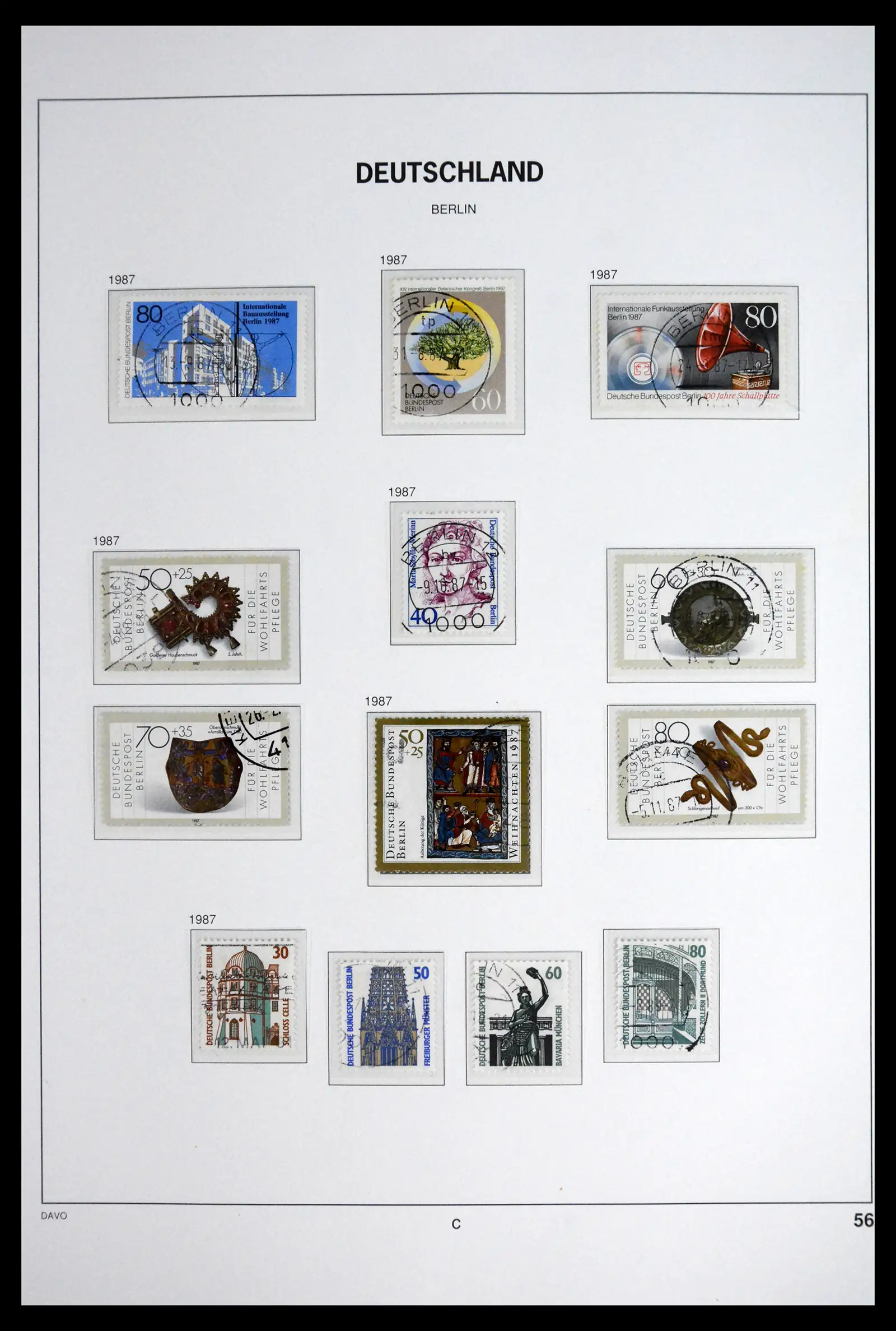 41848 0062 - Postzegelverzameling 41848 Berlijn compleet gebruikt 1948-1990.