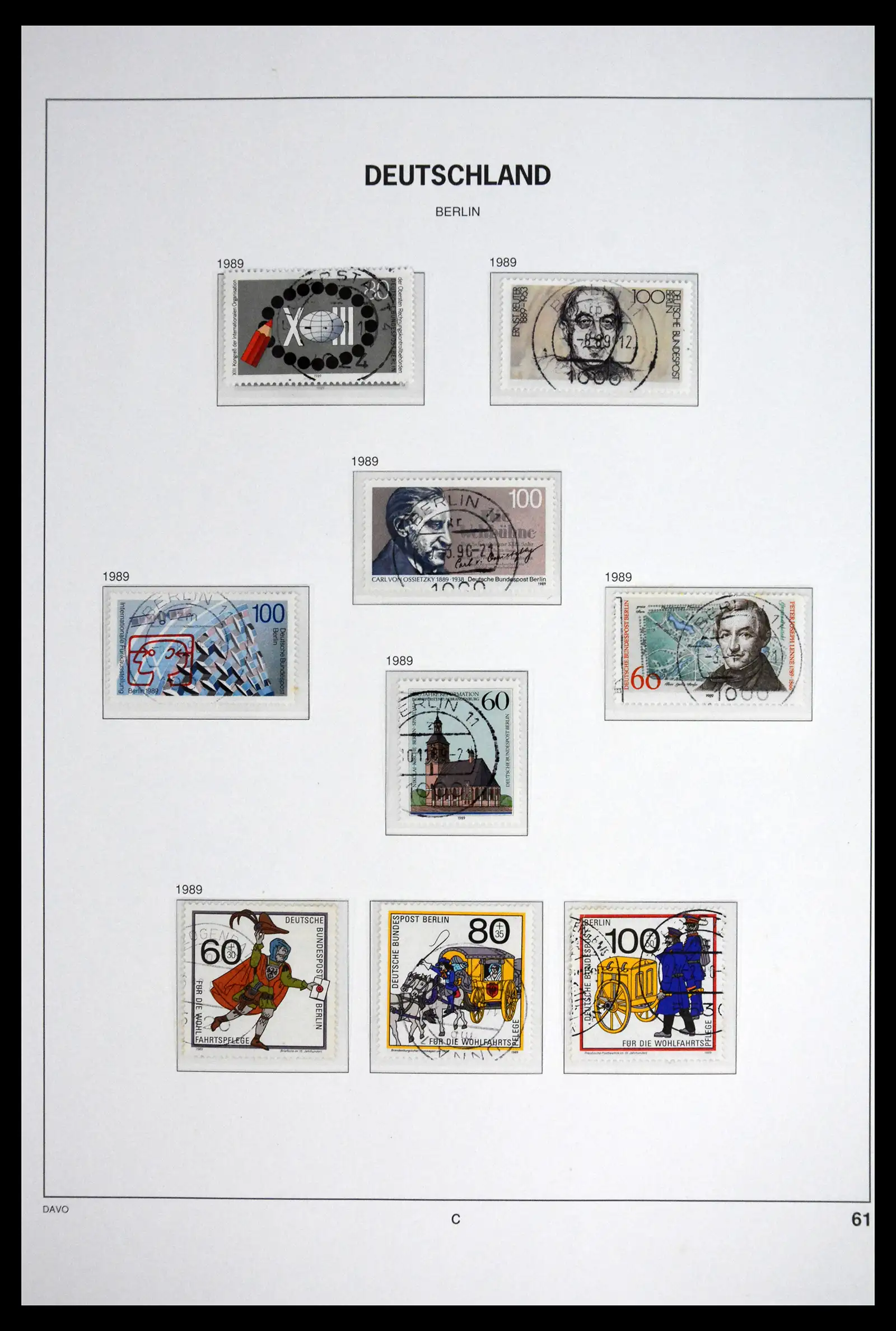 41848 0068 - Postzegelverzameling 41848 Berlijn compleet gebruikt 1948-1990.