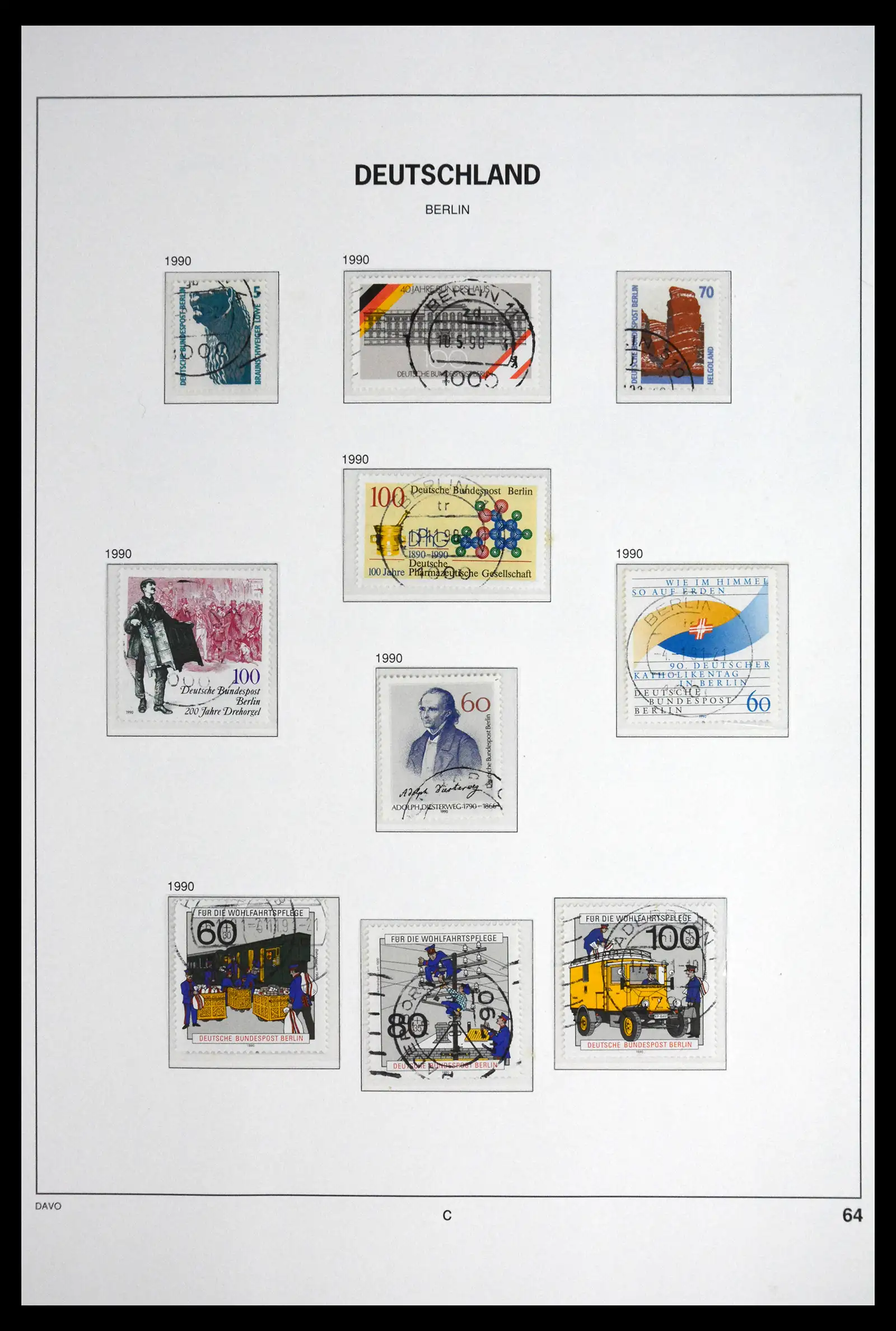 41848 0071 - Postzegelverzameling 41848 Berlijn compleet gebruikt 1948-1990.