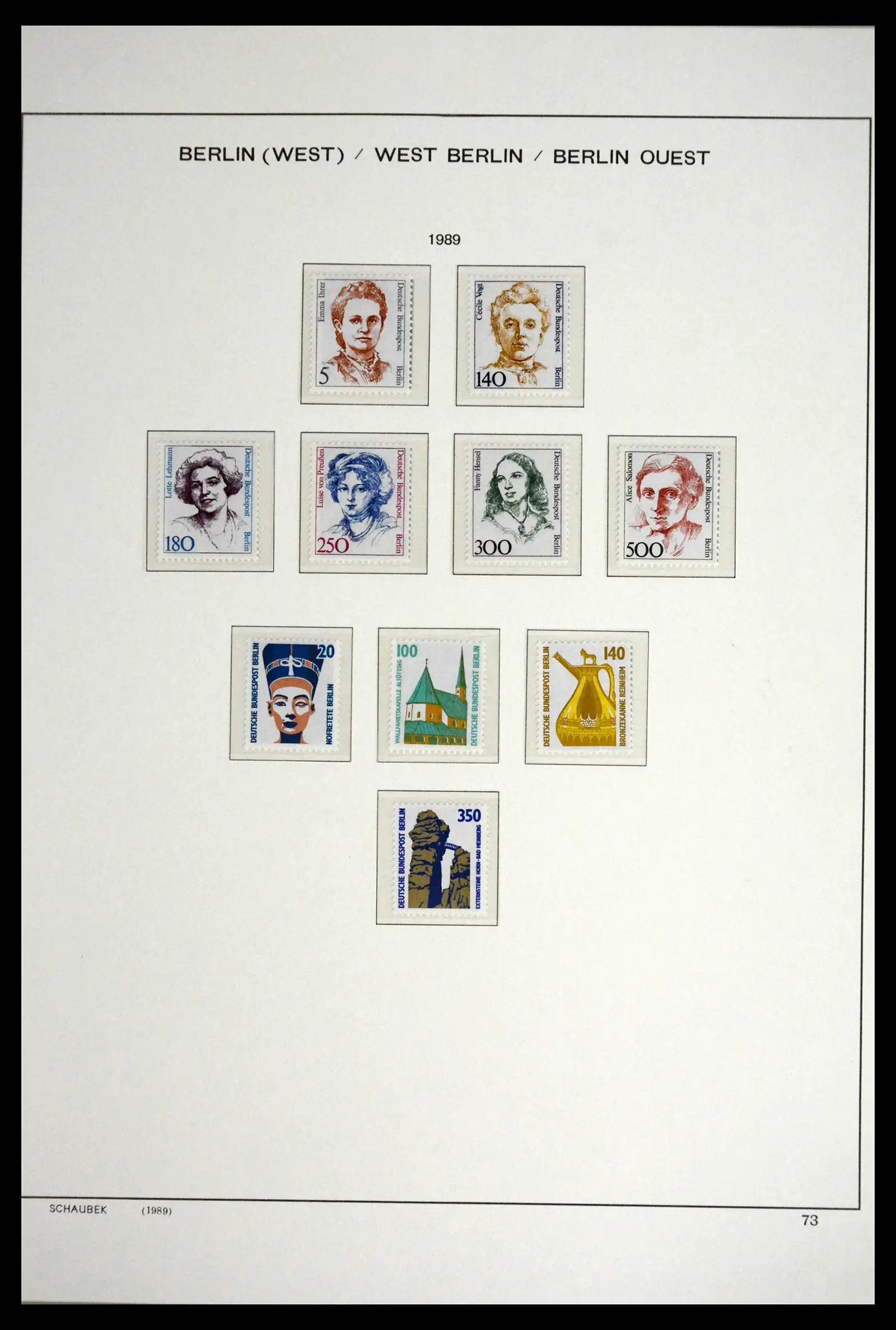 41848 0074 - Postzegelverzameling 41848 Berlijn compleet gebruikt 1948-1990.