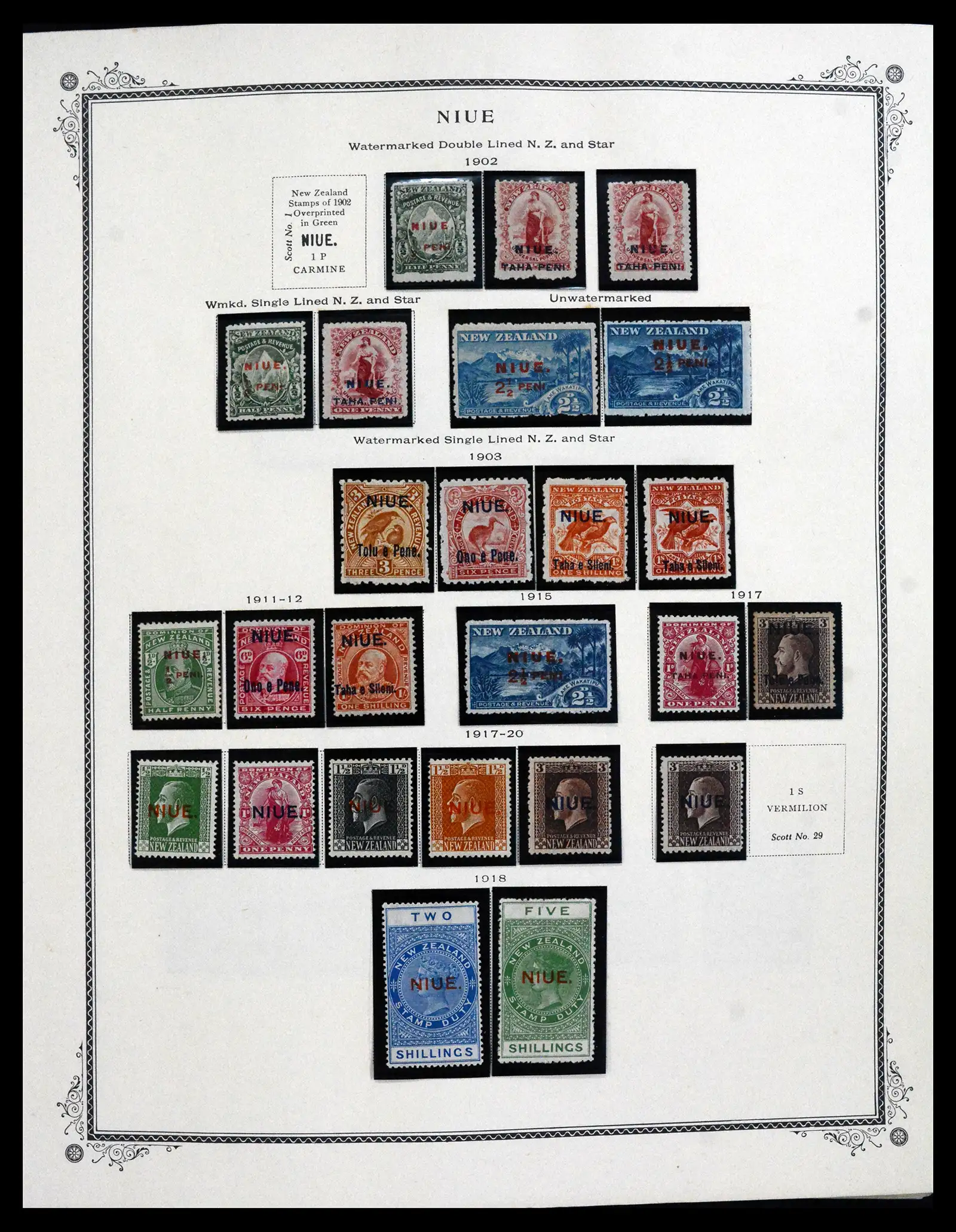 41849 0049 - Postzegelverzameling 41849 Engelse koloniën in de Pacific 1902-198.