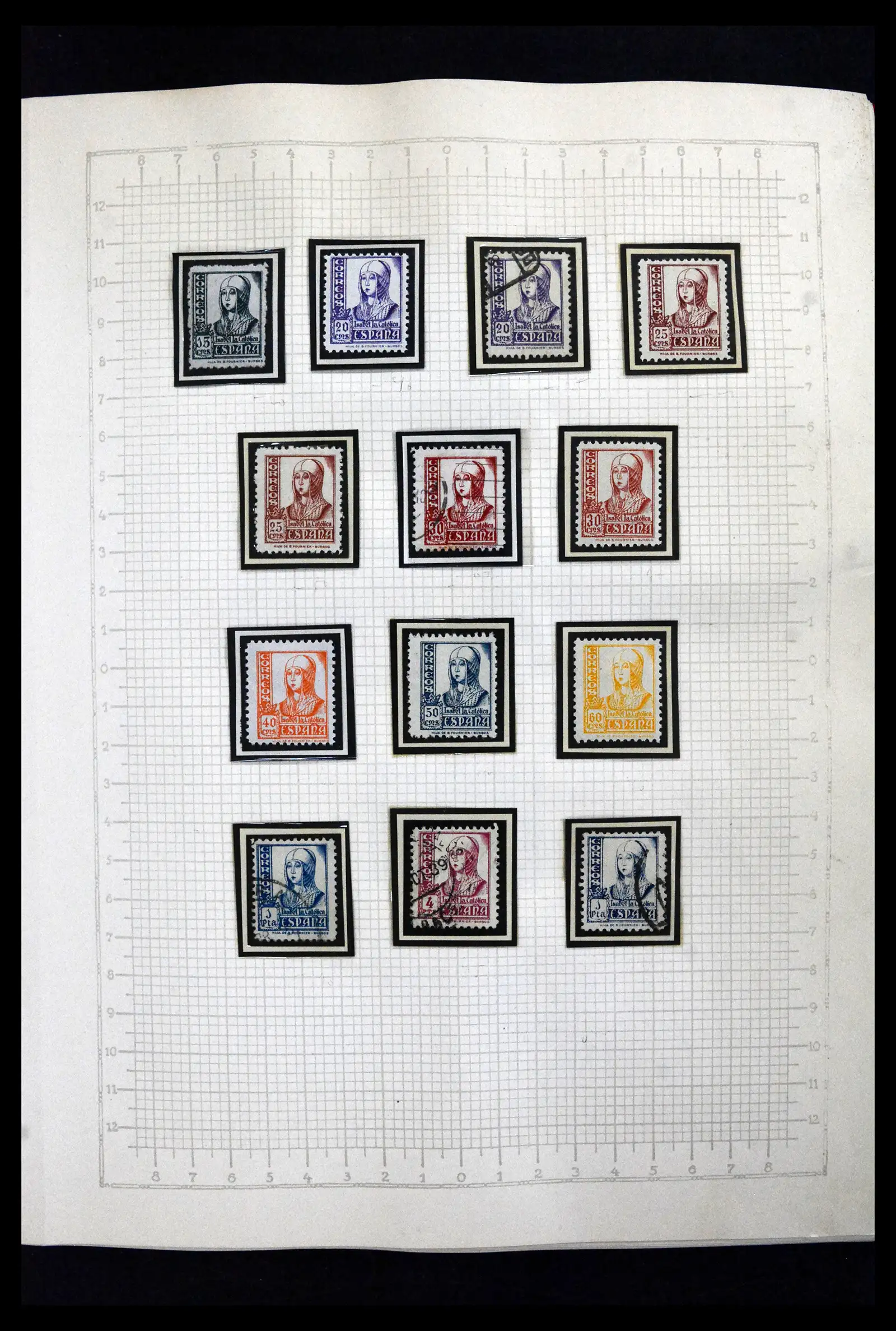 41850 0011 - Postzegelverzameling 41850 Spanje burgeroorlog 1936-1939.