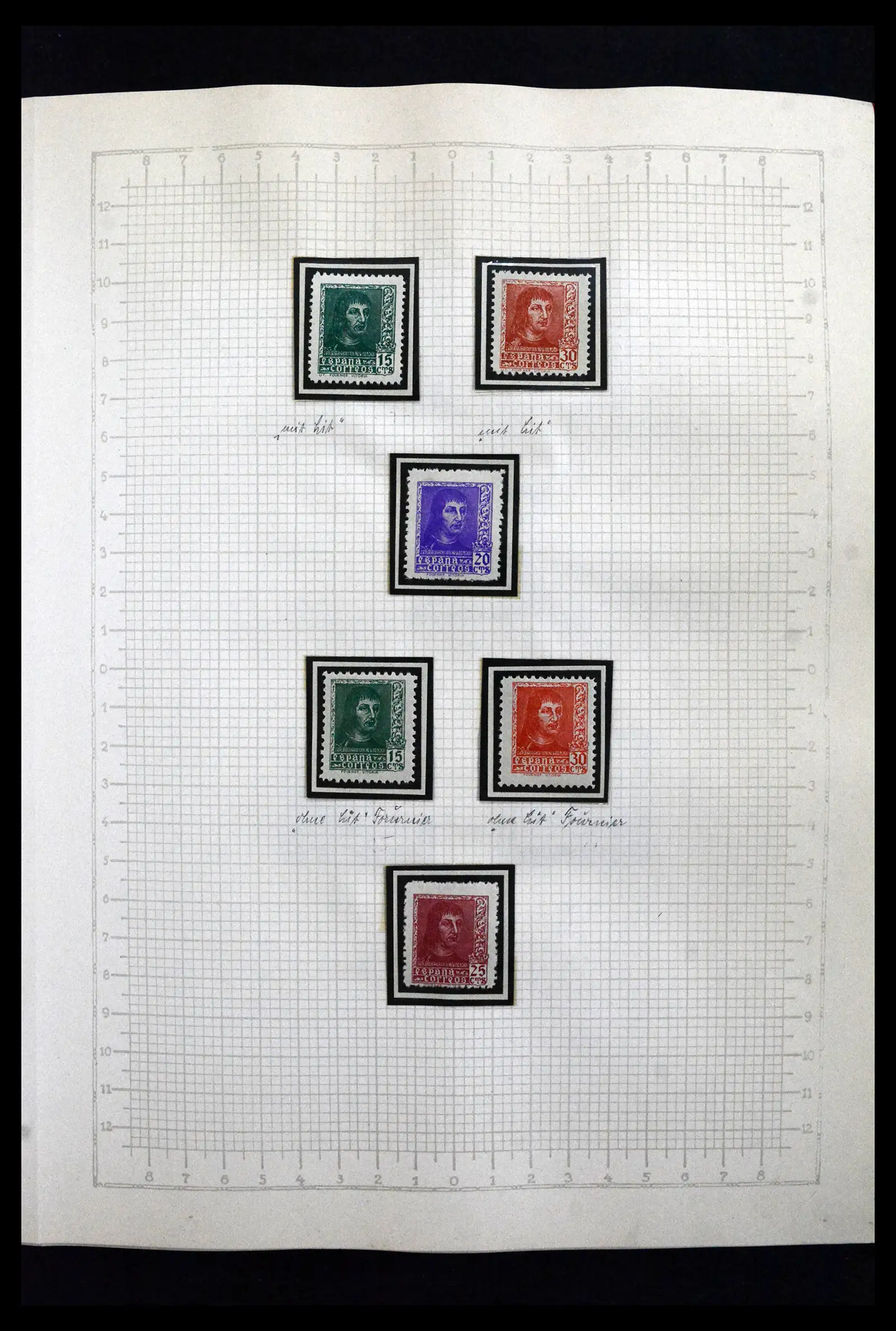 41850 0013 - Postzegelverzameling 41850 Spanje burgeroorlog 1936-1939.