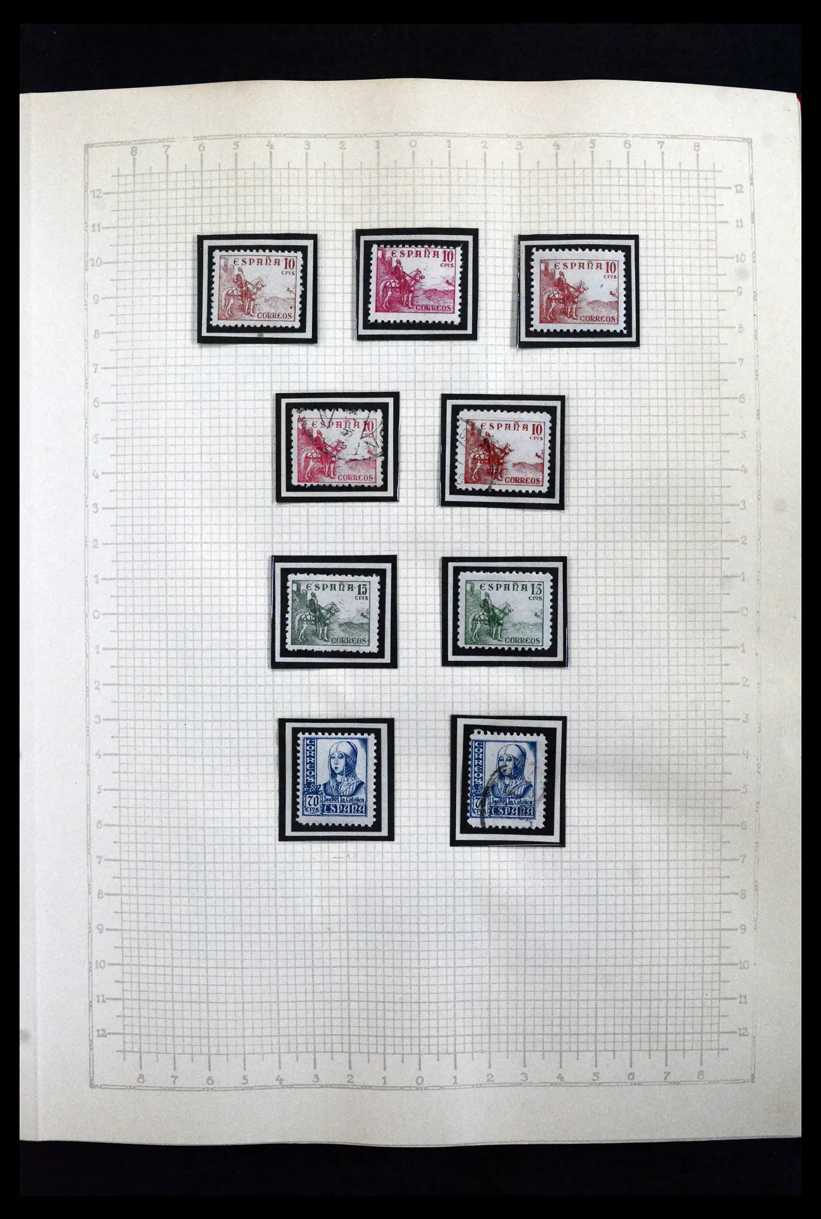 41850 0020 - Postzegelverzameling 41850 Spanje burgeroorlog 1936-1939.