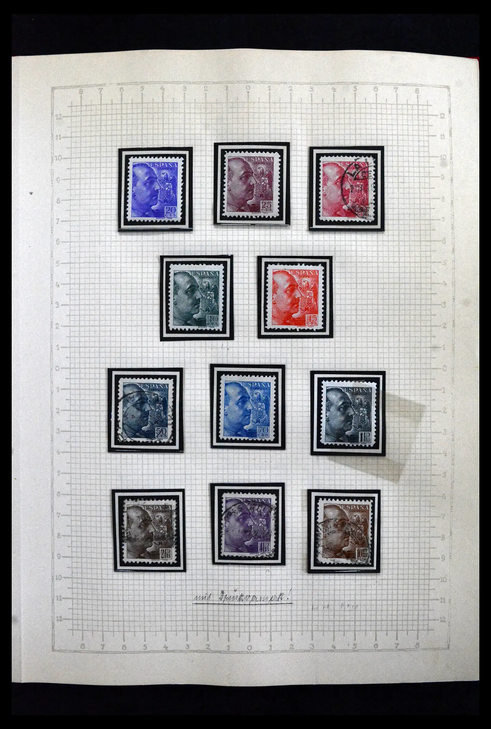 41850 0021 - Postzegelverzameling 41850 Spanje burgeroorlog 1936-1939.