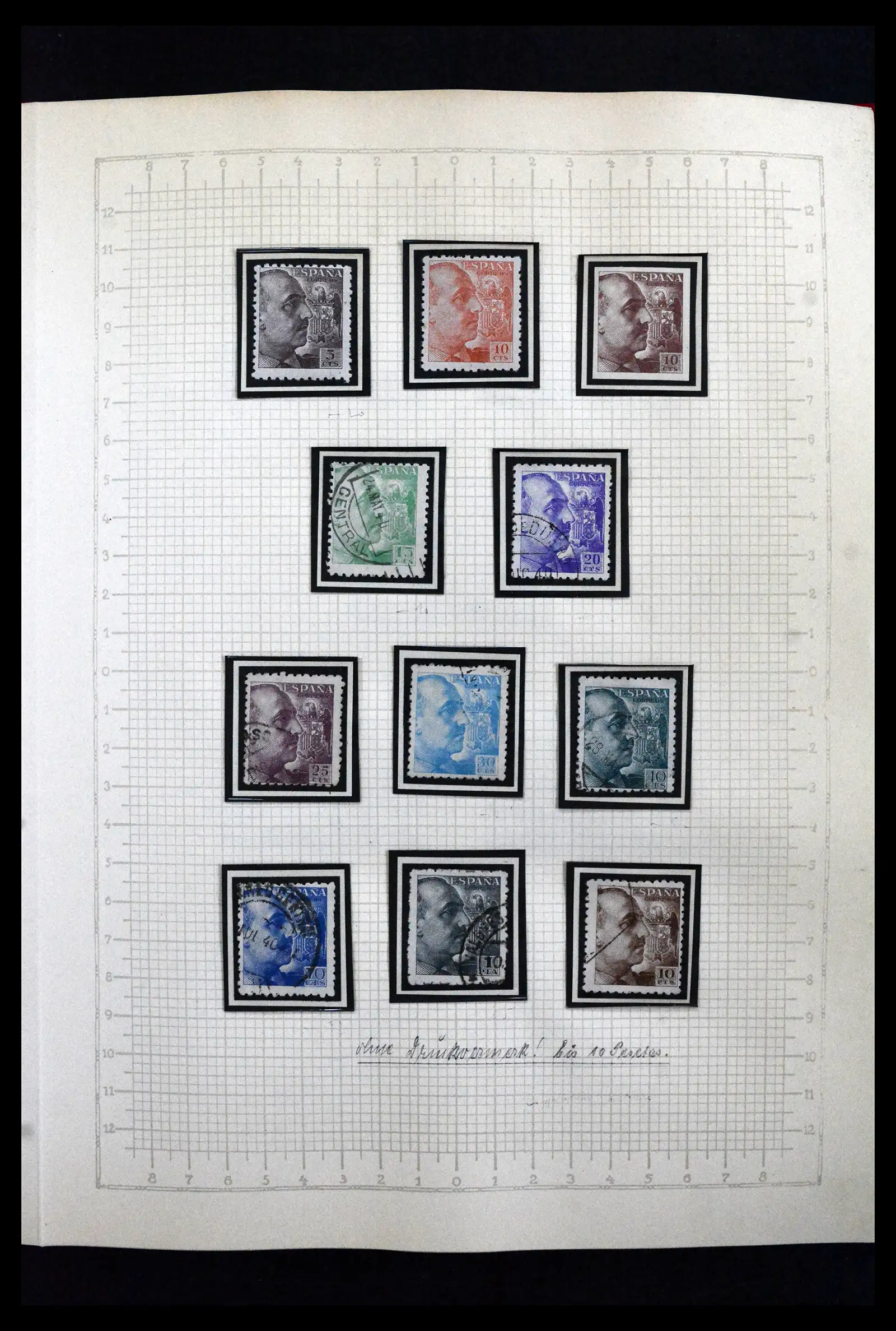 41850 0022 - Postzegelverzameling 41850 Spanje burgeroorlog 1936-1939.