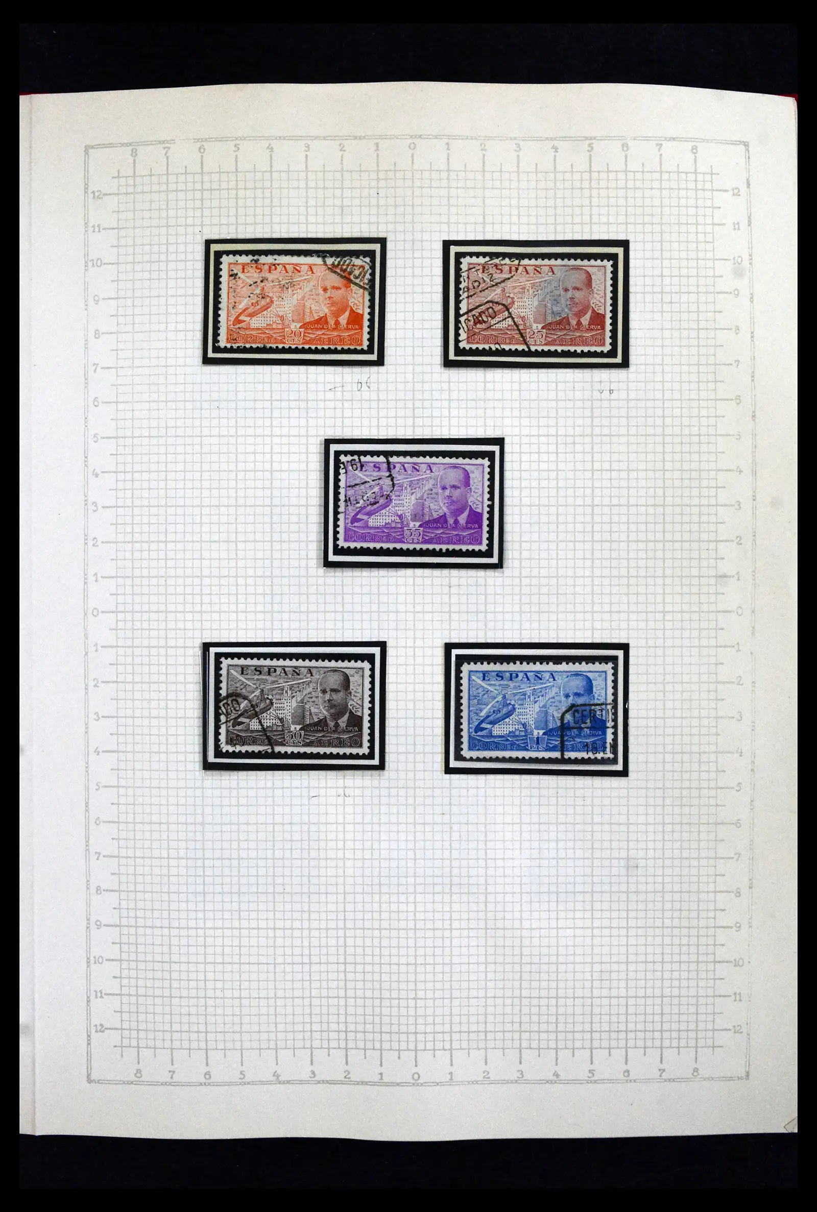 41850 0023 - Postzegelverzameling 41850 Spanje burgeroorlog 1936-1939.