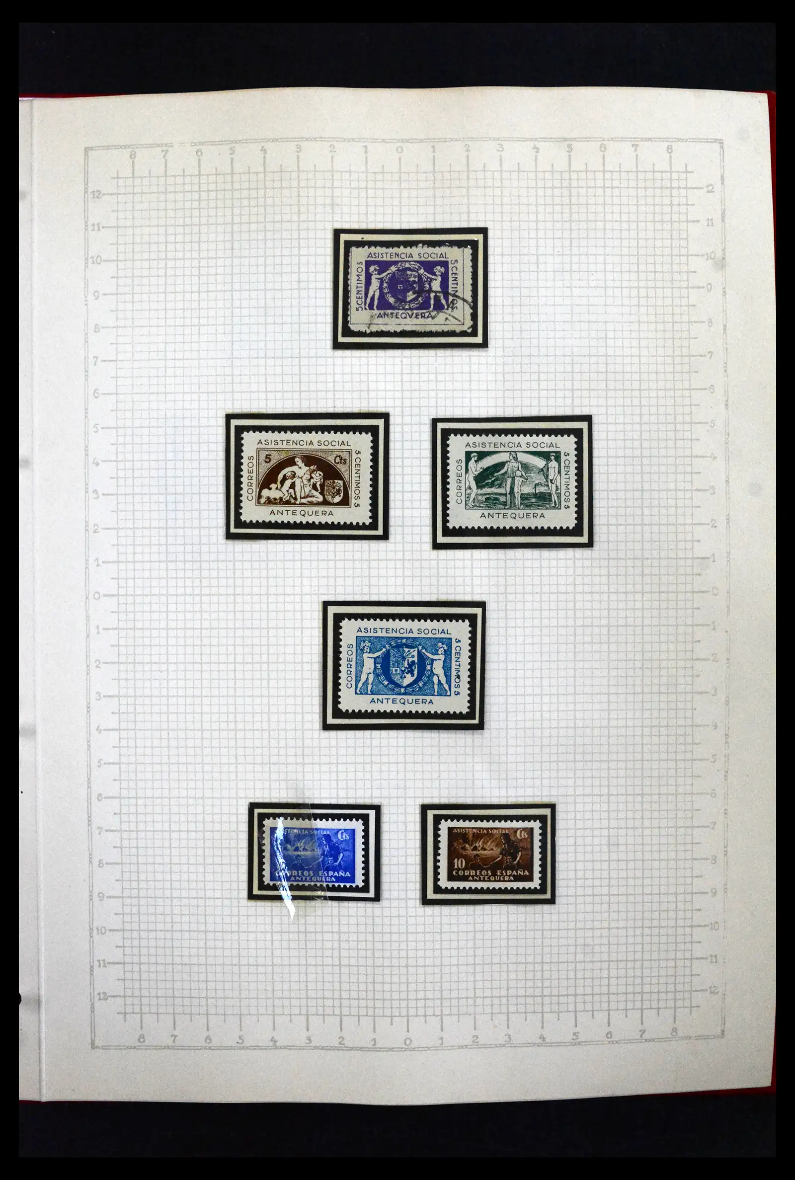 41850 0034 - Postzegelverzameling 41850 Spanje burgeroorlog 1936-1939.