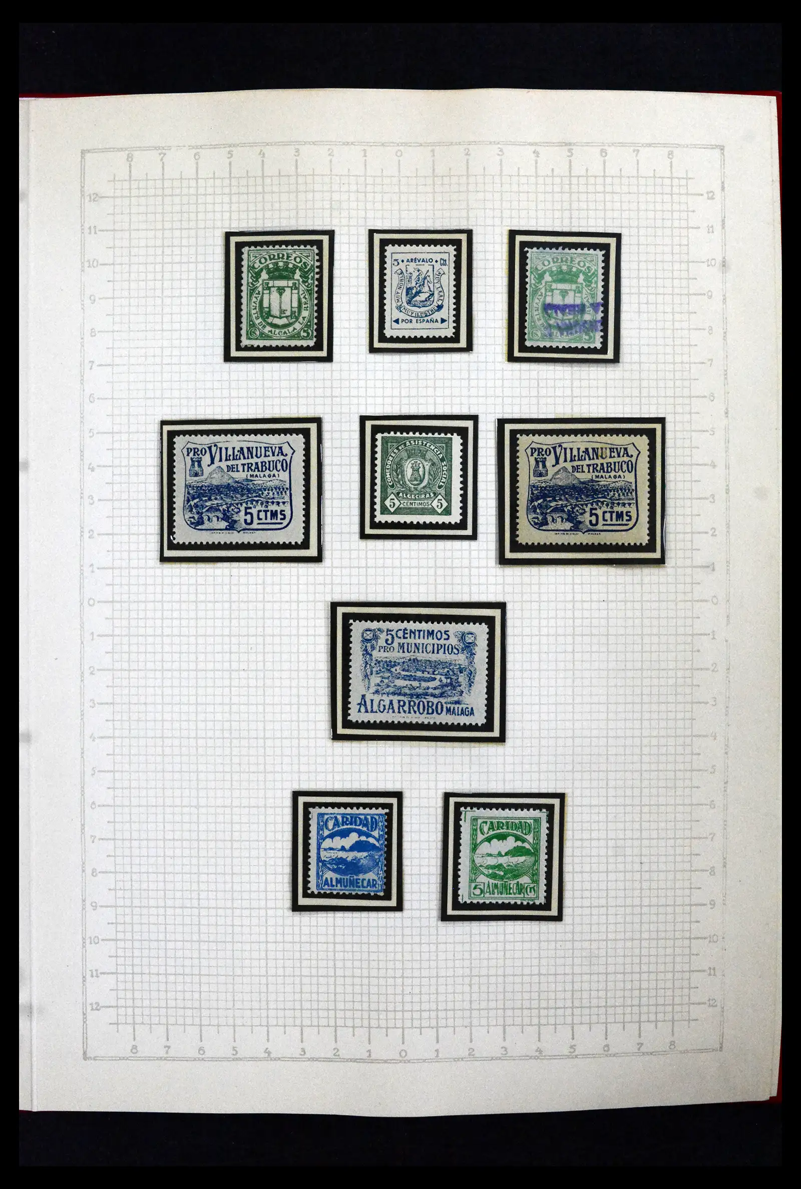 41850 0035 - Postzegelverzameling 41850 Spanje burgeroorlog 1936-1939.