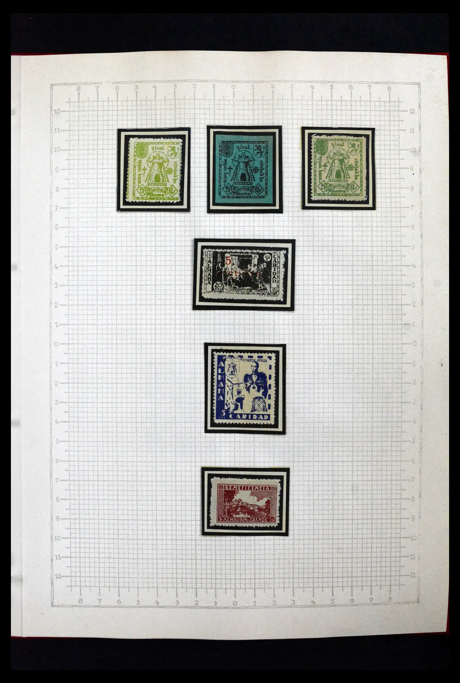 41850 0036 - Postzegelverzameling 41850 Spanje burgeroorlog 1936-1939.