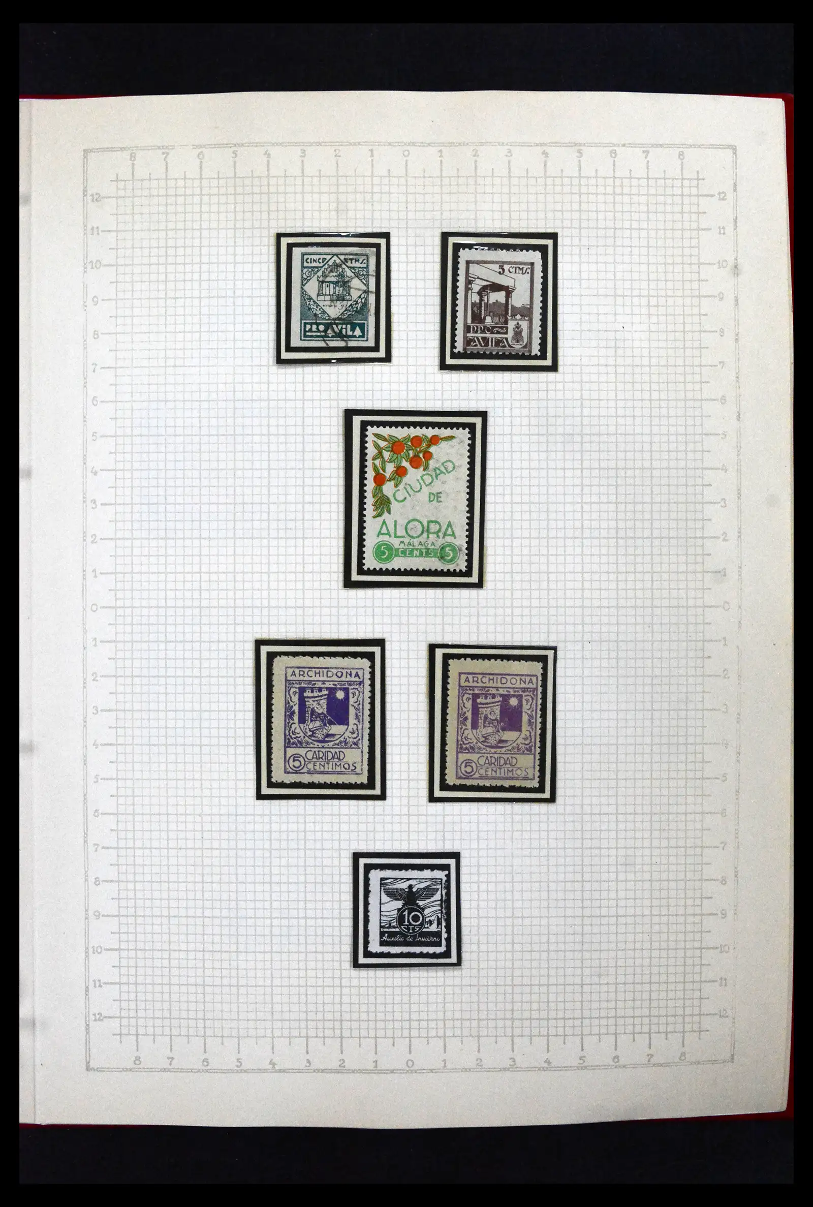 41850 0037 - Postzegelverzameling 41850 Spanje burgeroorlog 1936-1939.