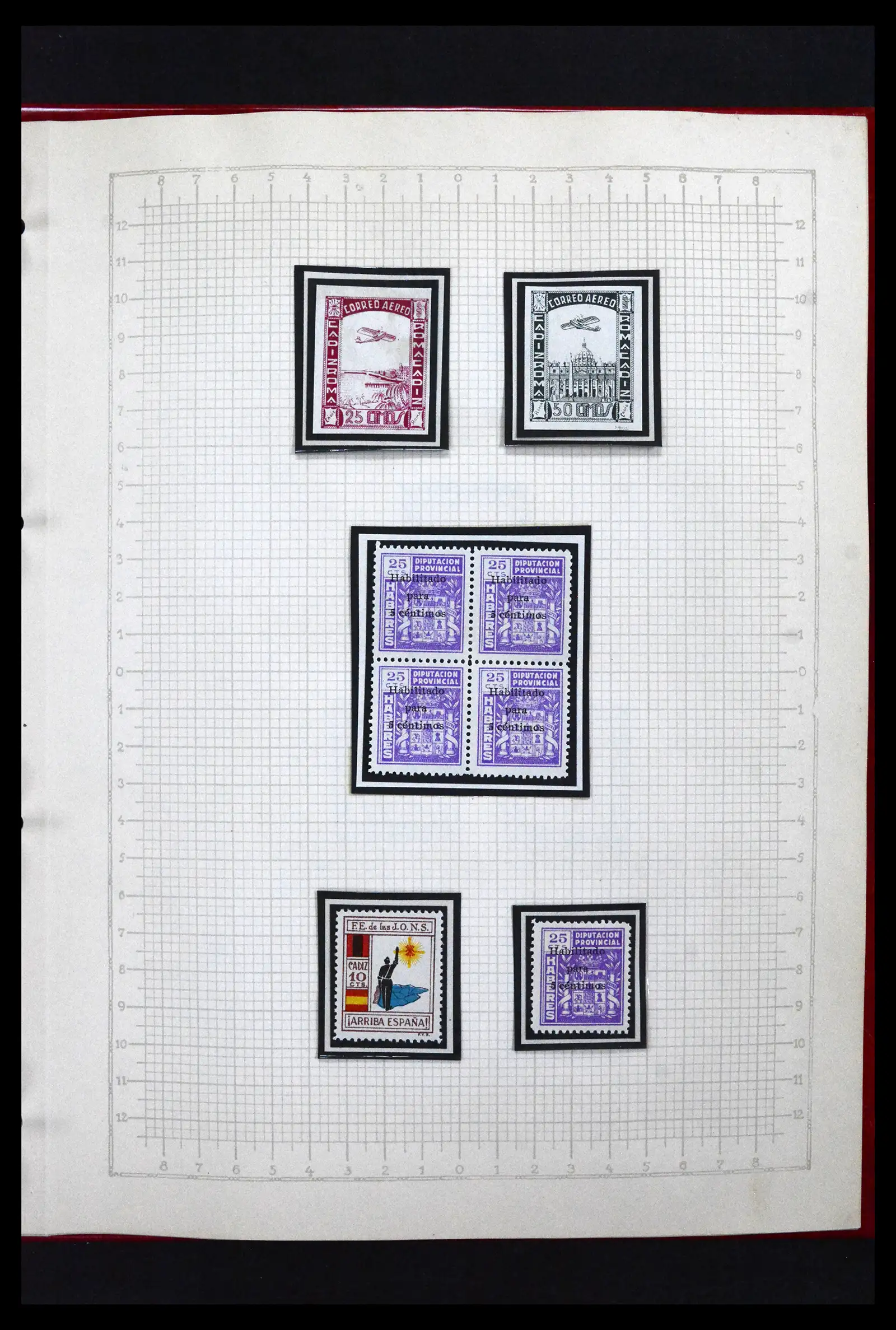 41850 0044 - Postzegelverzameling 41850 Spanje burgeroorlog 1936-1939.
