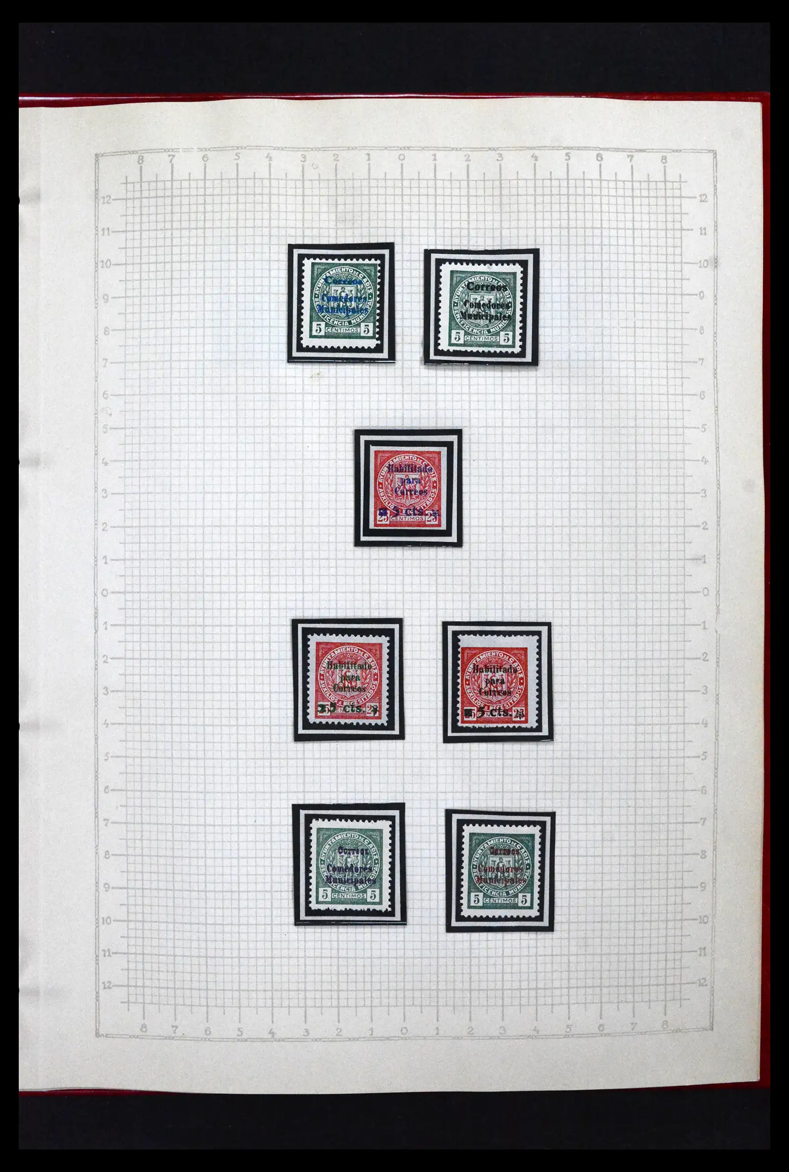 41850 0045 - Postzegelverzameling 41850 Spanje burgeroorlog 1936-1939.