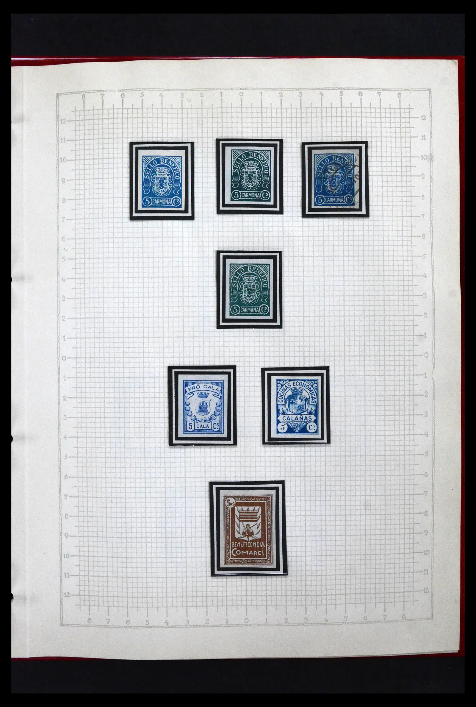 41850 0046 - Postzegelverzameling 41850 Spanje burgeroorlog 1936-1939.