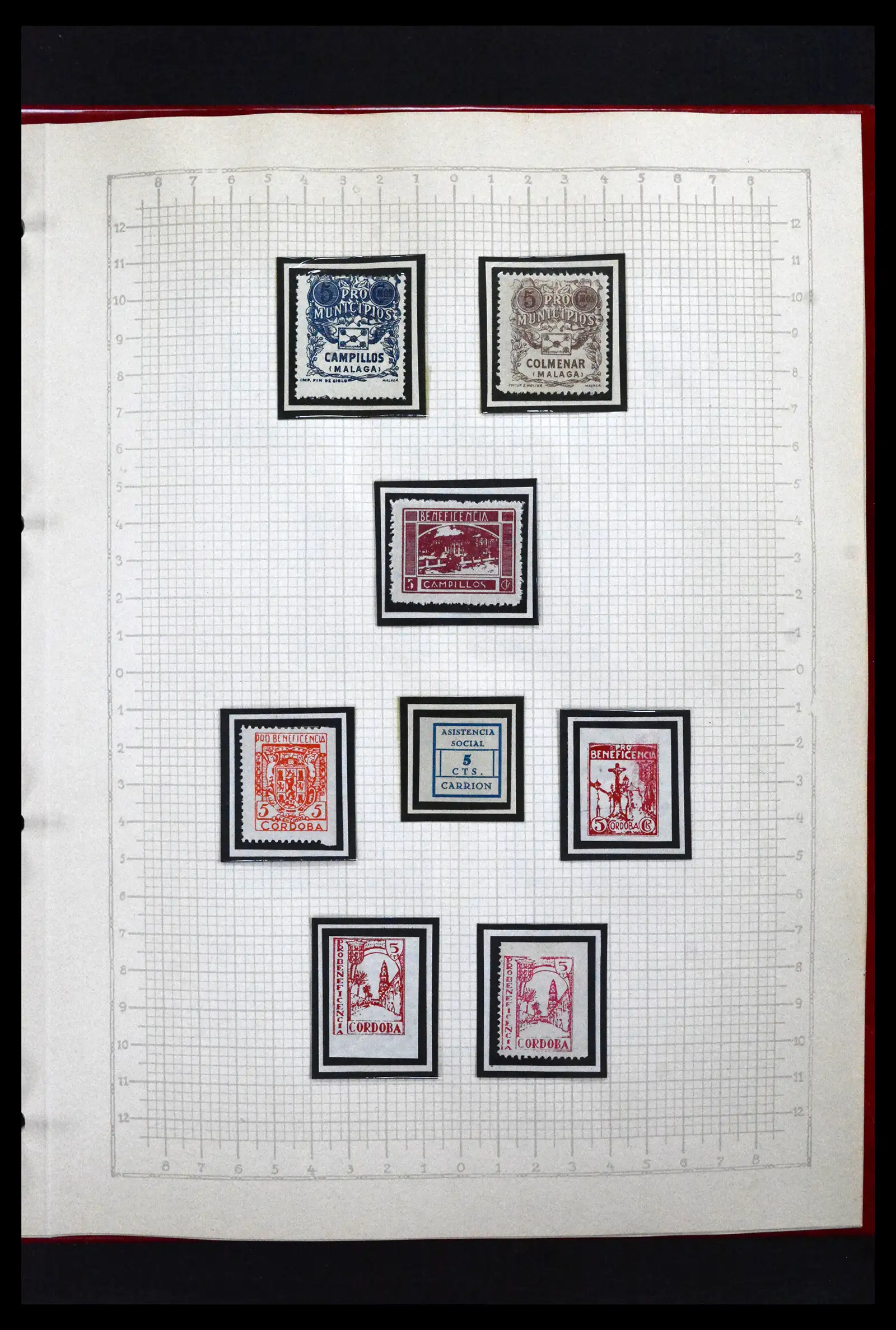 41850 0047 - Postzegelverzameling 41850 Spanje burgeroorlog 1936-1939.