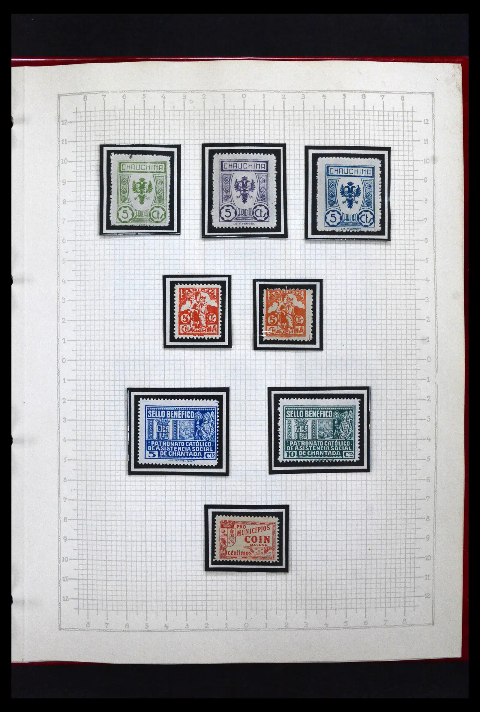 41850 0048 - Postzegelverzameling 41850 Spanje burgeroorlog 1936-1939.