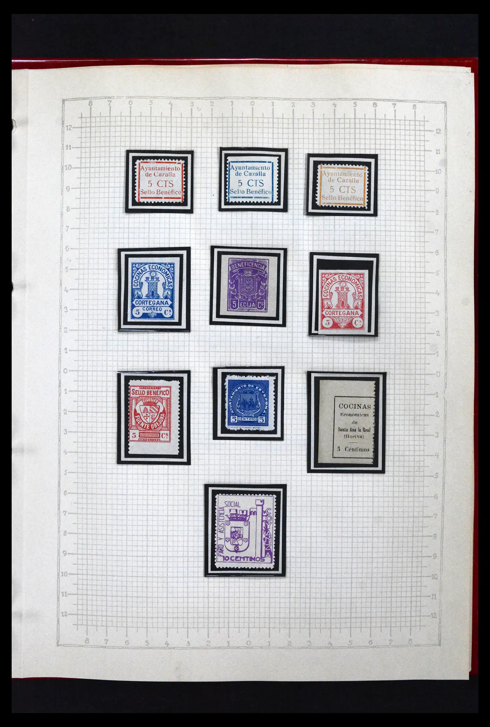 41850 0049 - Postzegelverzameling 41850 Spanje burgeroorlog 1936-1939.