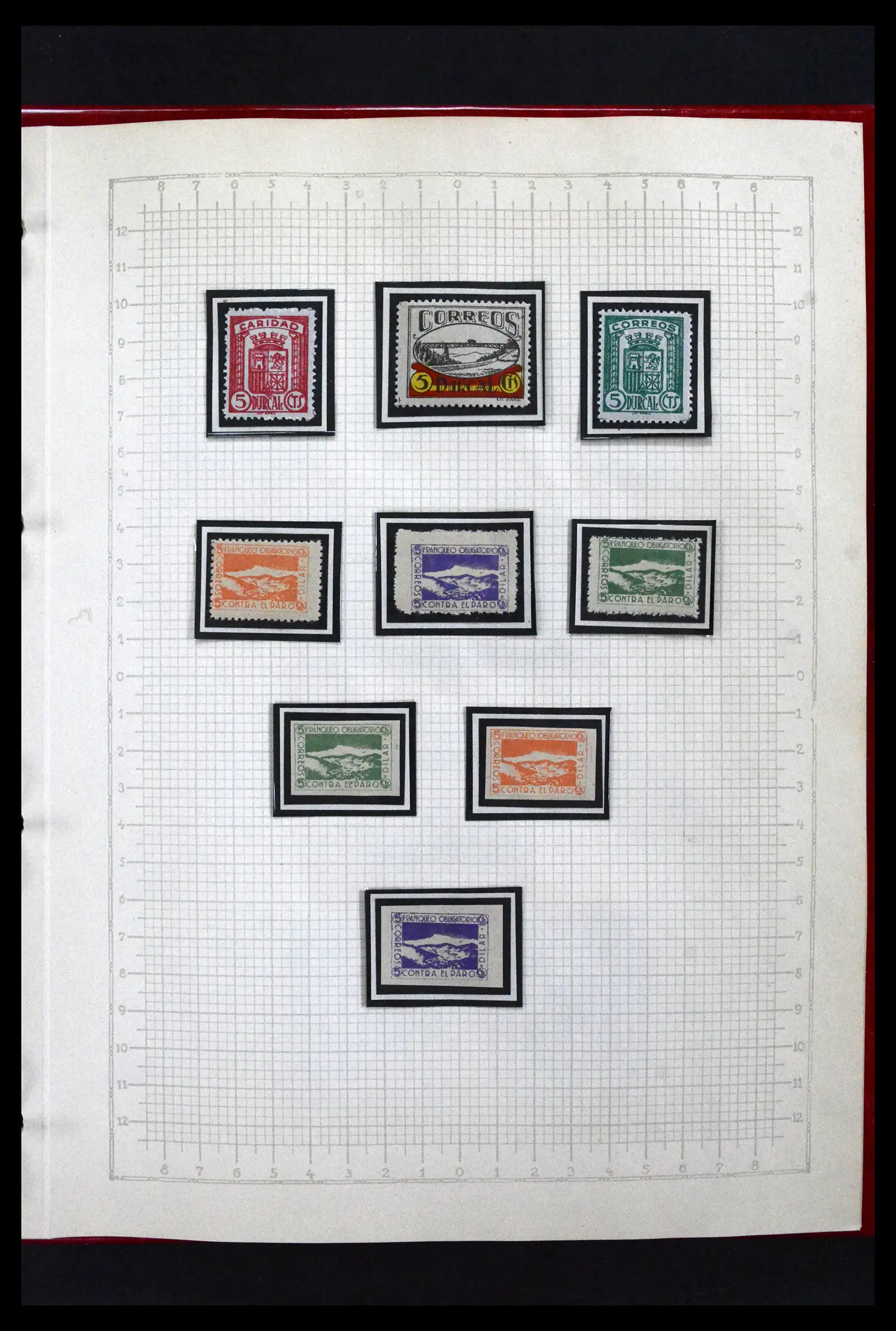 41850 0050 - Postzegelverzameling 41850 Spanje burgeroorlog 1936-1939.