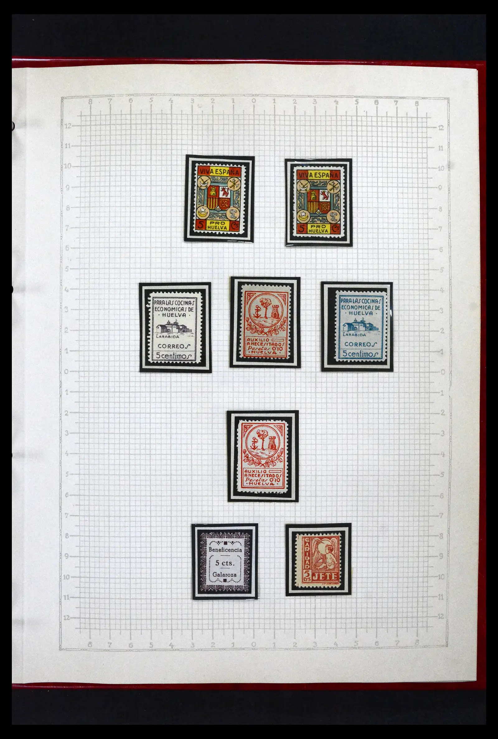 41850 0058 - Postzegelverzameling 41850 Spanje burgeroorlog 1936-1939.