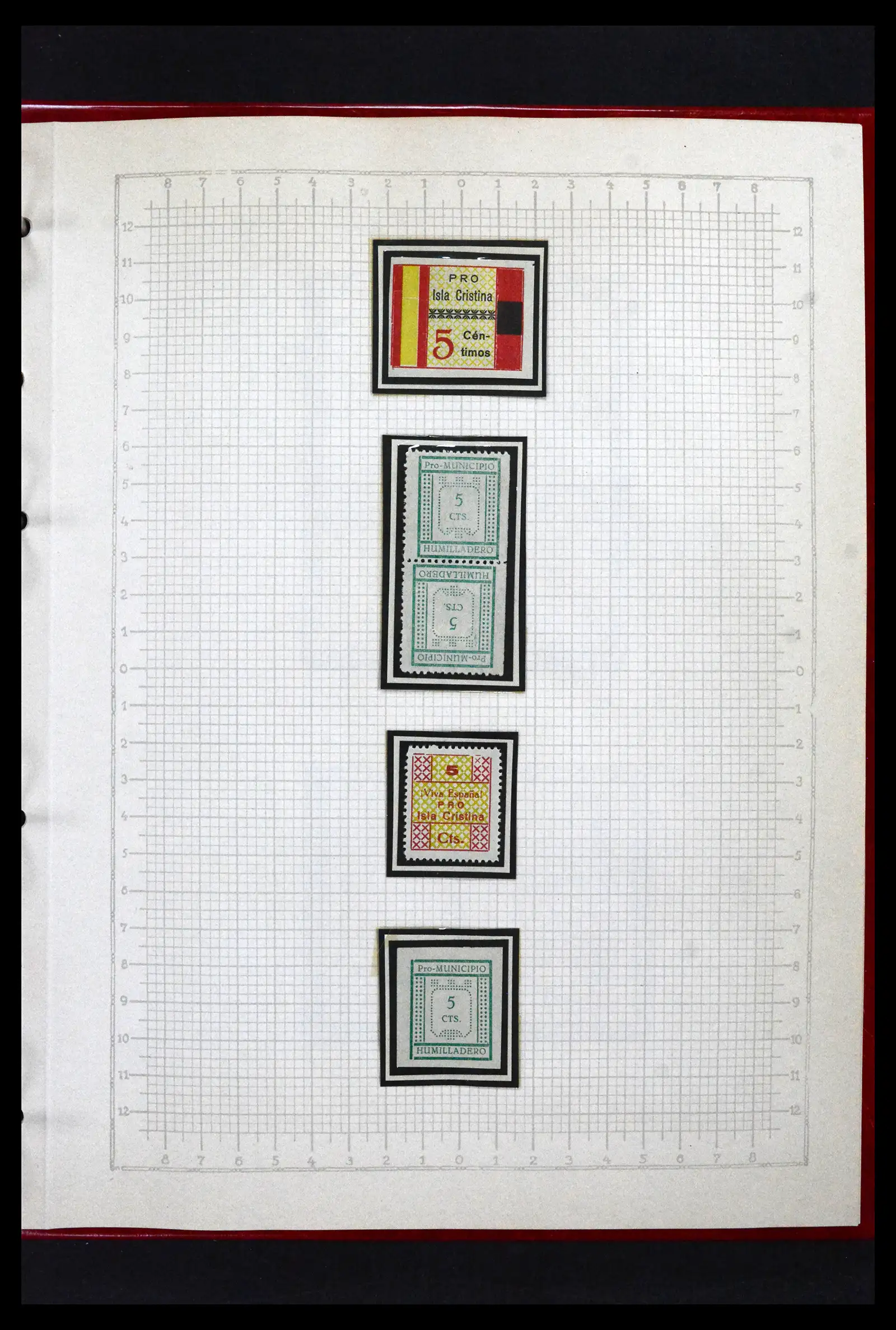 41850 0059 - Postzegelverzameling 41850 Spanje burgeroorlog 1936-1939.