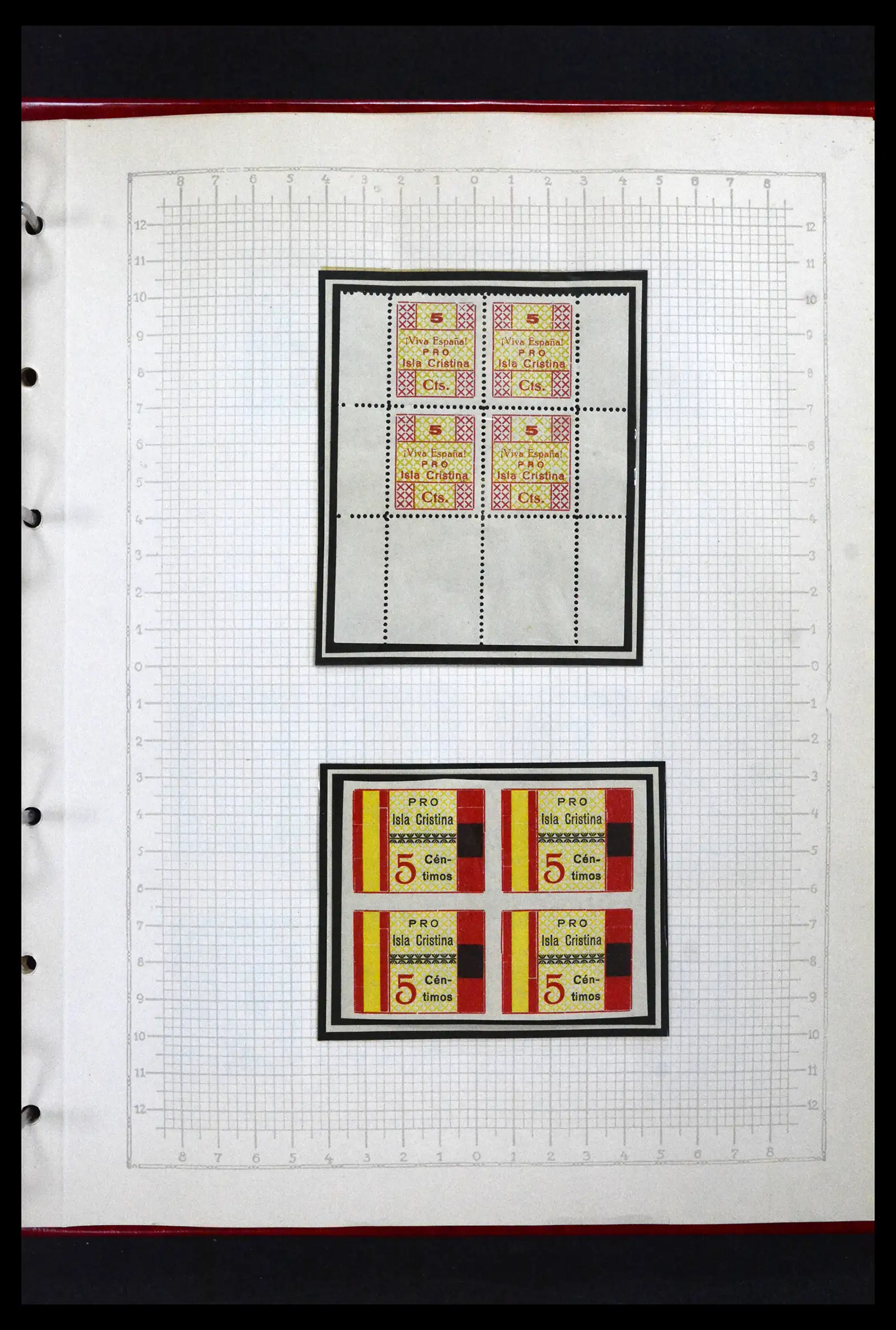 41850 0060 - Postzegelverzameling 41850 Spanje burgeroorlog 1936-1939.