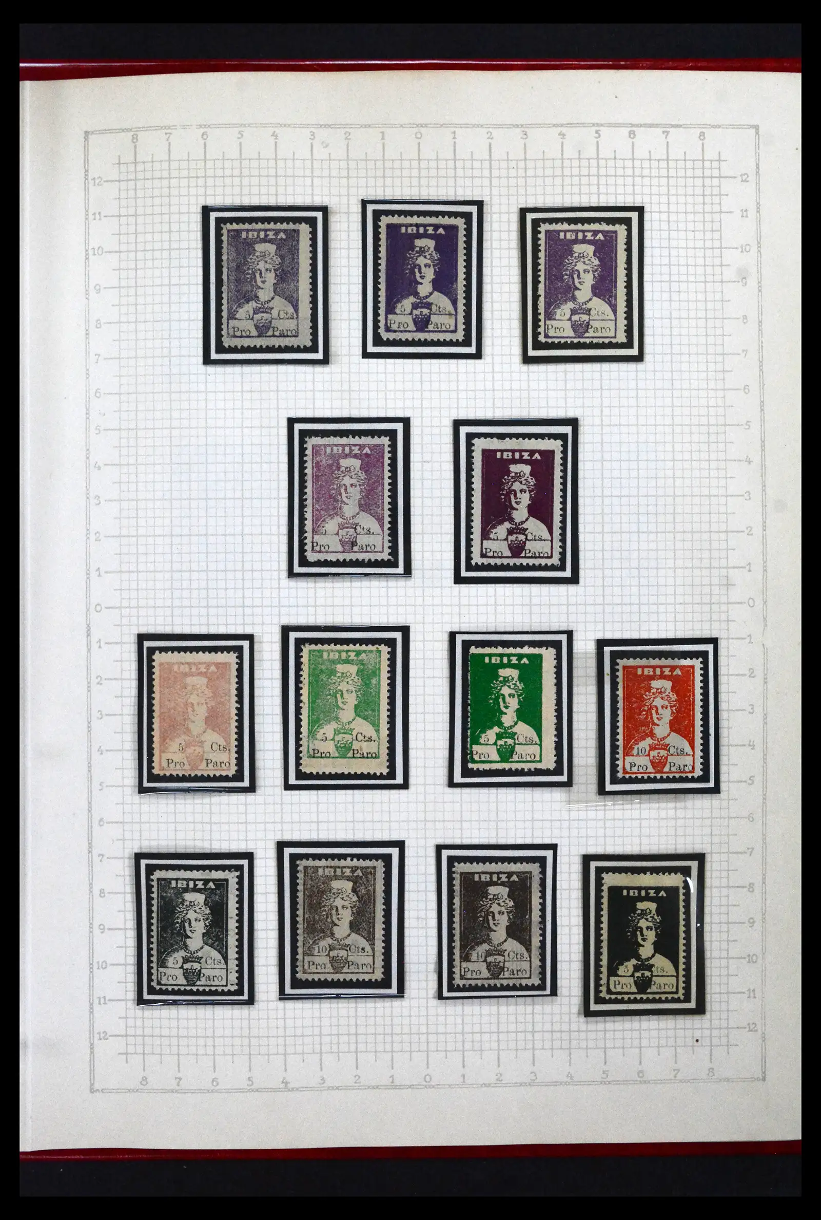 41850 0061 - Postzegelverzameling 41850 Spanje burgeroorlog 1936-1939.