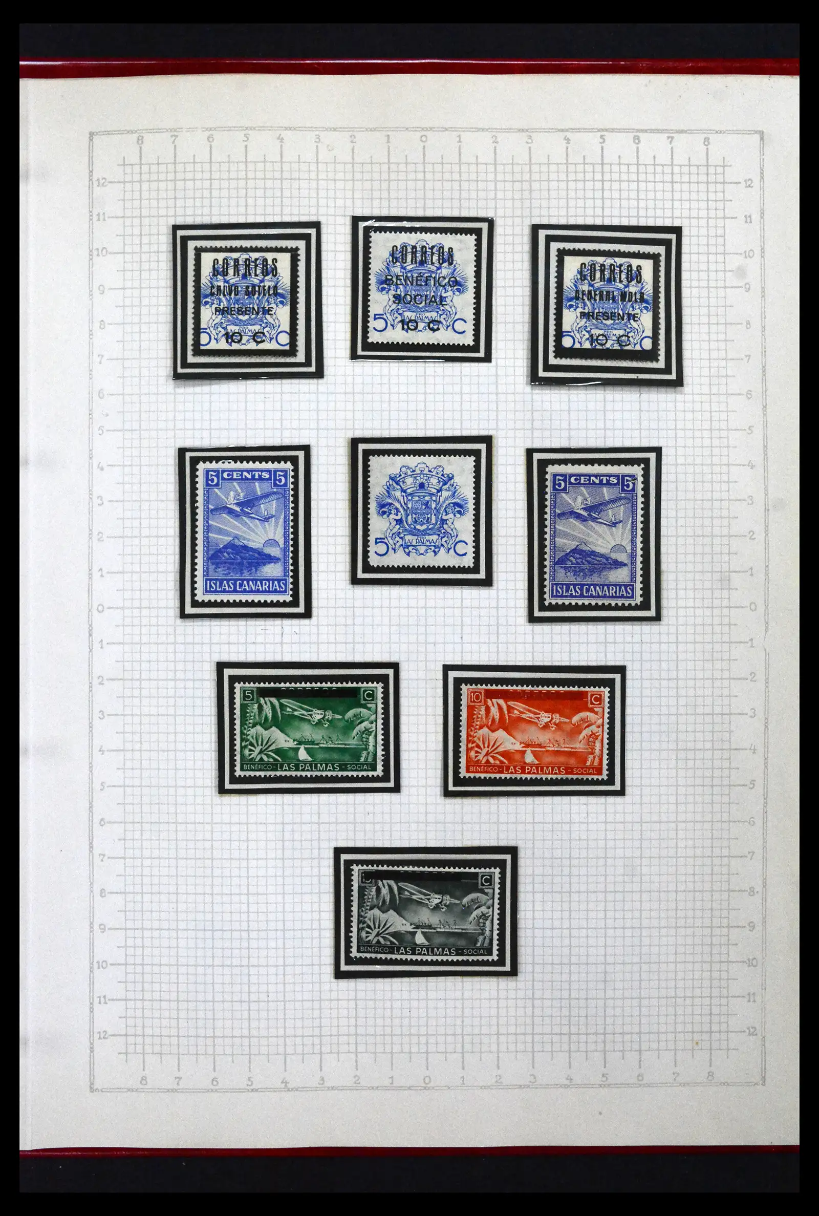 41850 0062 - Postzegelverzameling 41850 Spanje burgeroorlog 1936-1939.