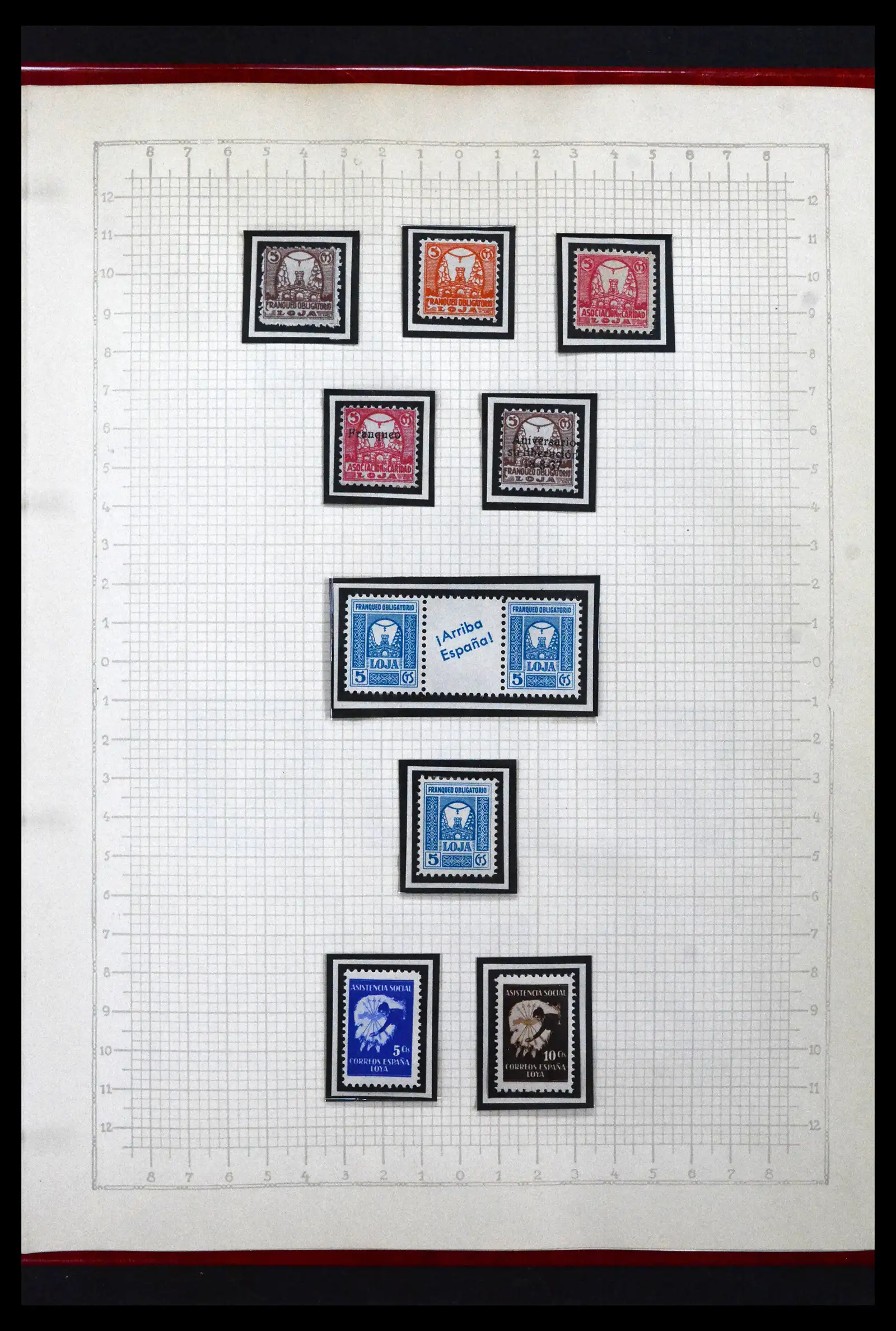 41850 0065 - Postzegelverzameling 41850 Spanje burgeroorlog 1936-1939.